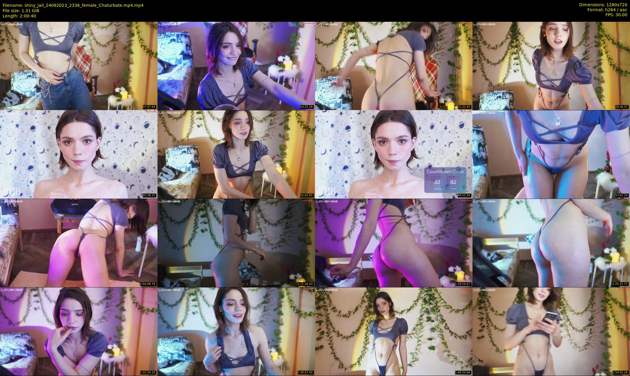 shiny_jail — 121 minute Chaturbate female cam show recording, 720p, Sep 24, 2023