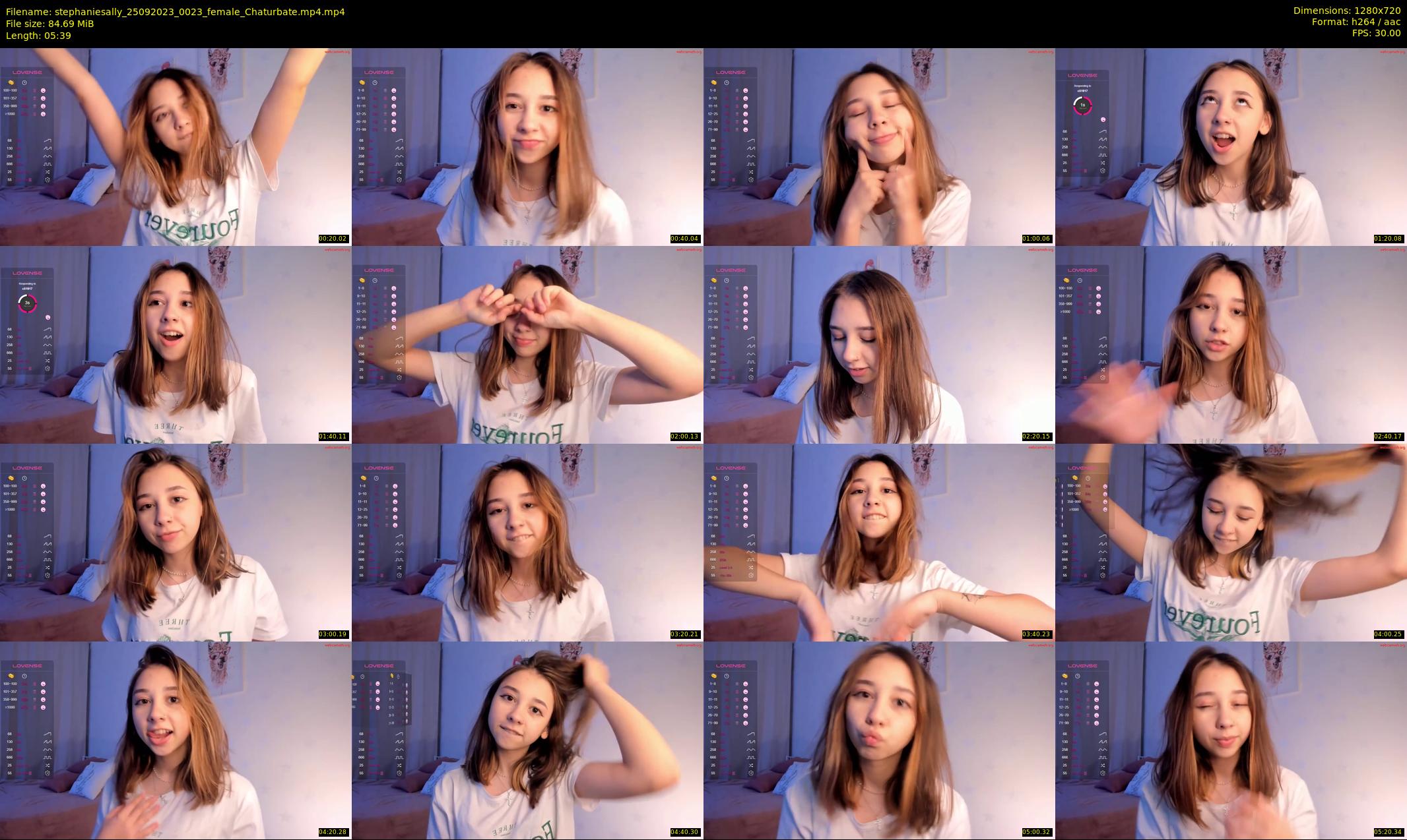 stephaniesally — 6 minute Chaturbate female cam show recording, 720p, Sep 25, 2023