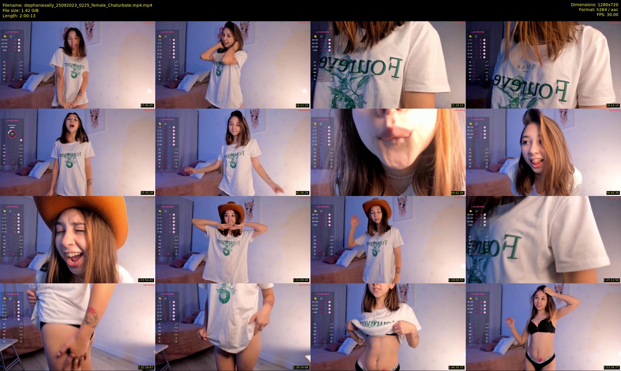 stephaniesally — 121 minute Chaturbate female cam show recording, 720p, Sep 25, 2023