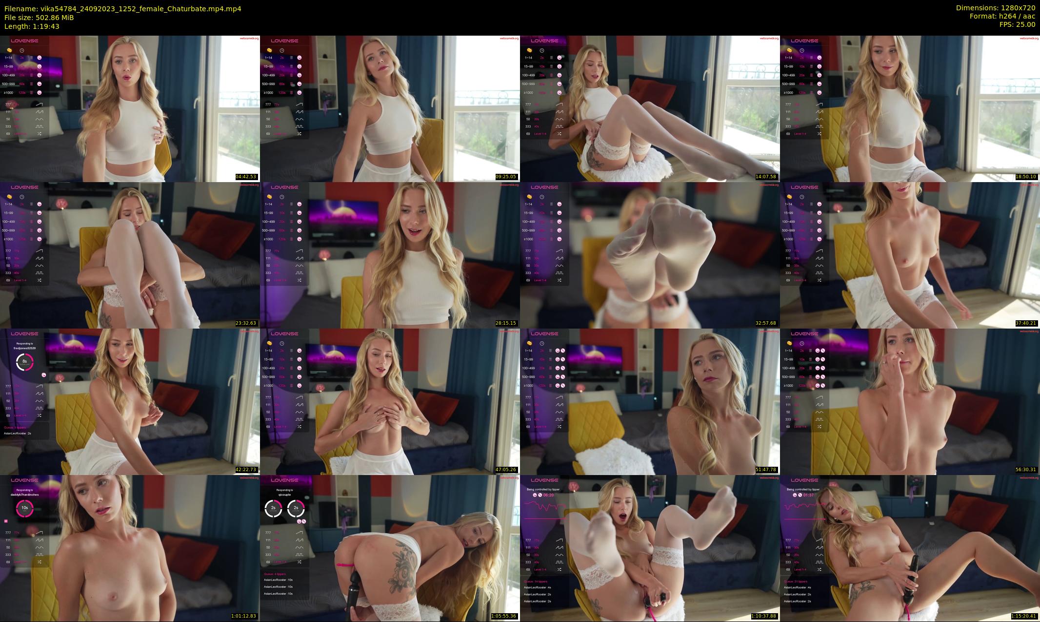 vika54784 — 80 minute Chaturbate female cam show recording, 720p, Sep 24, 2023
