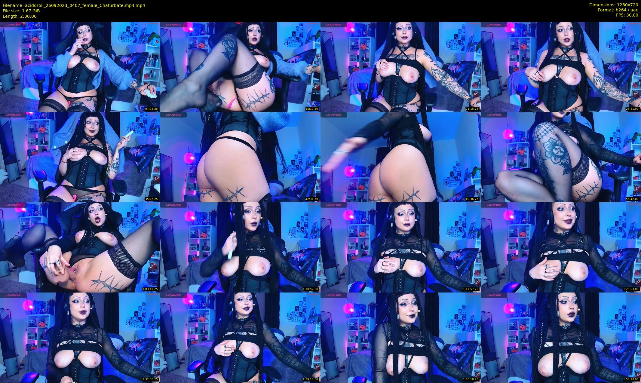 aciddroll — 120 minute Chaturbate female cam show recording, 720p, Sep 26, 2023