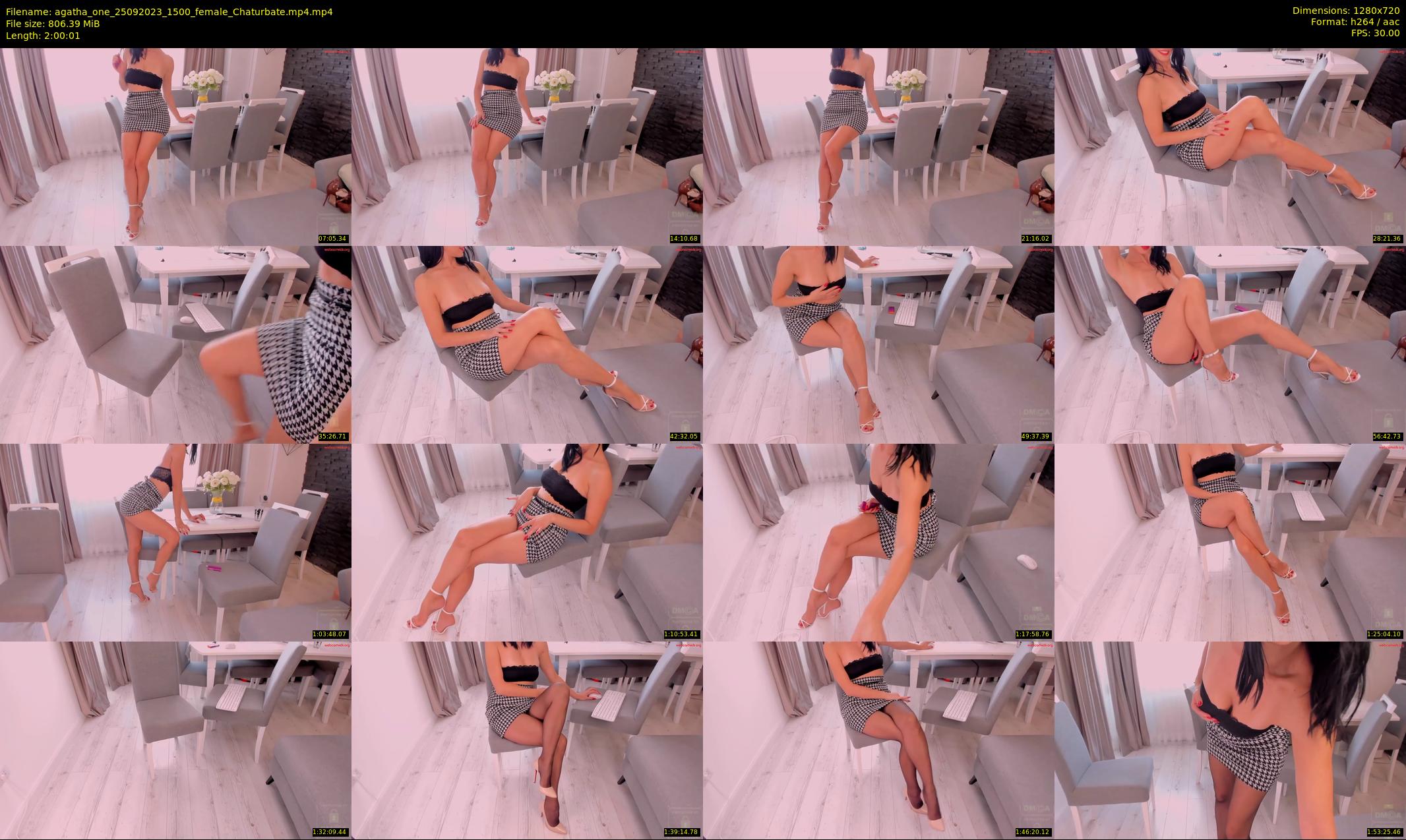 agatha_one — 121 minute Chaturbate female cam show recording, 720p, Sep 25, 2023