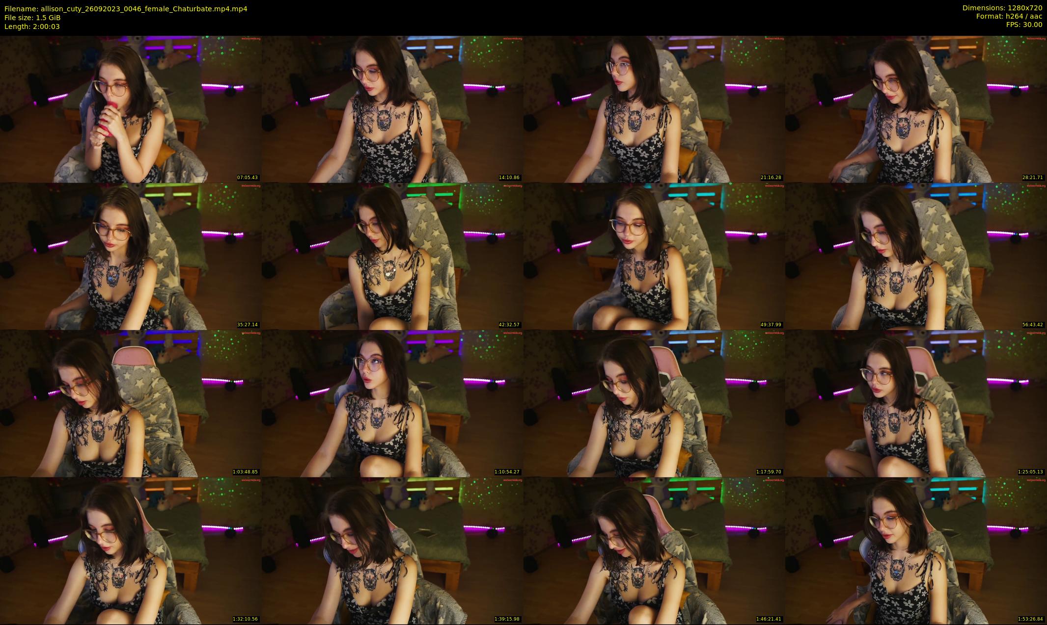 allison_cuty — 121 minute Chaturbate female cam show recording, 720p, Sep 26, 2023