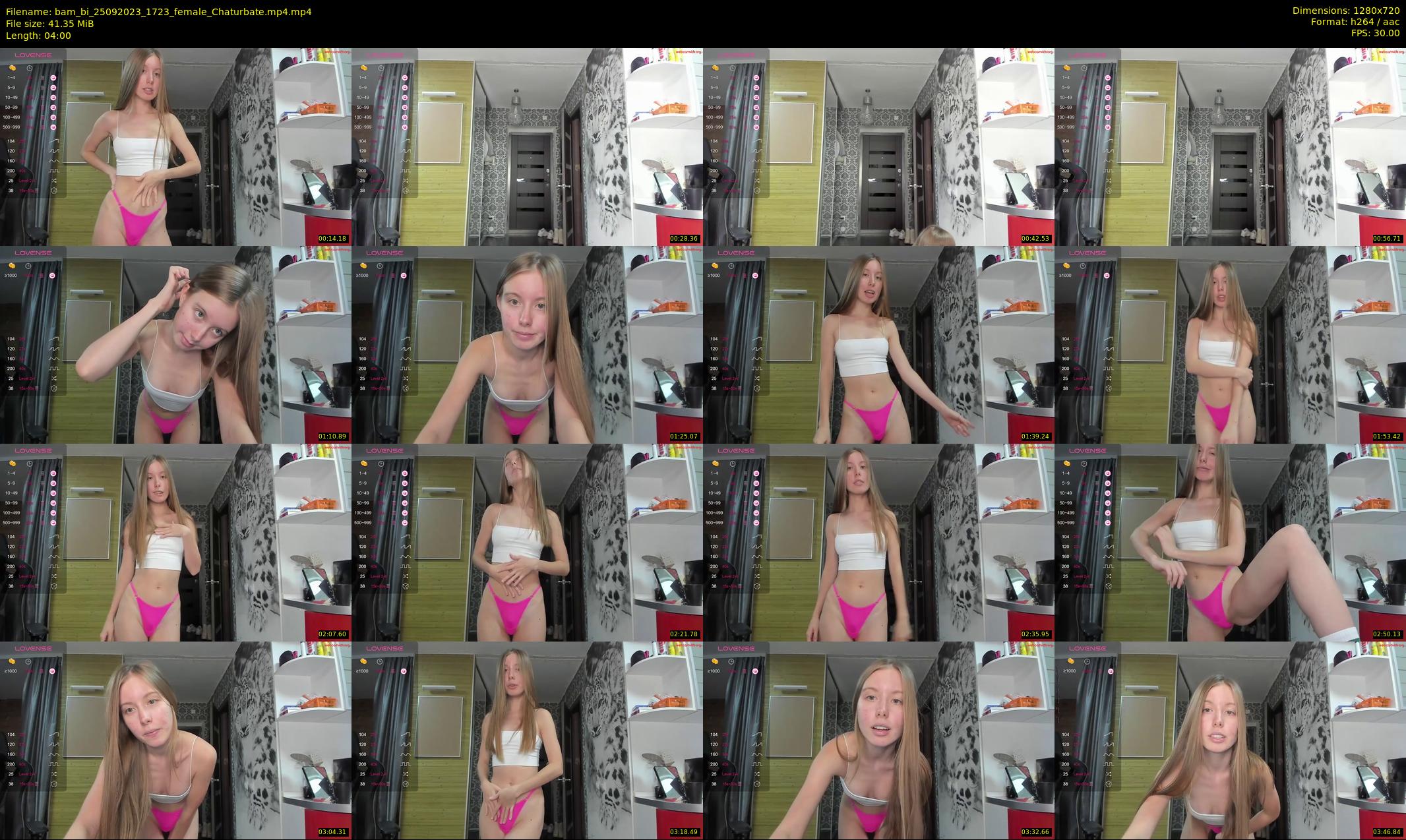 bam_bi — 4 minute Chaturbate female cam show recording, 720p, Sep 25, 2023