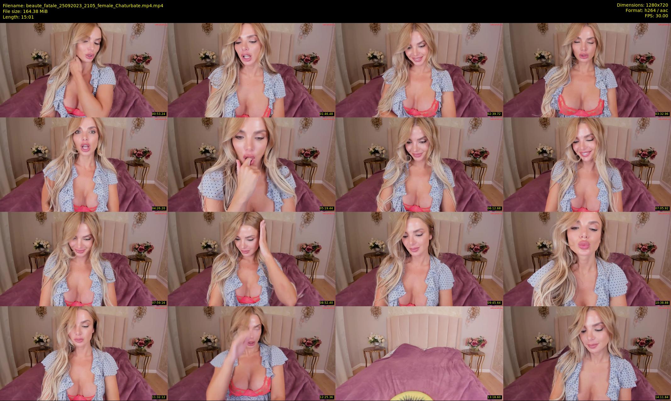beaute_fatale — 16 minute Chaturbate female cam show recording, 720p, Sep 25, 2023