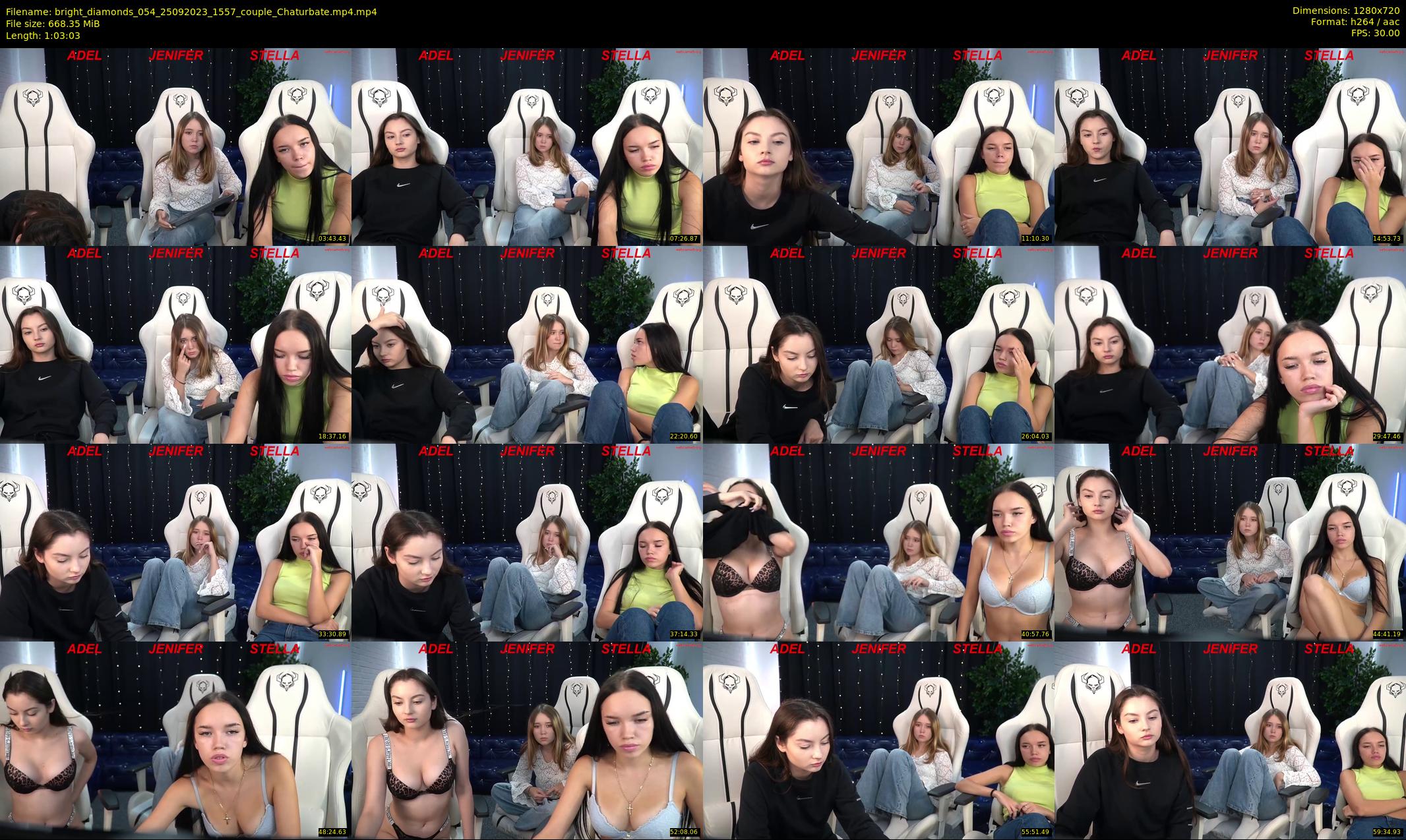 bright_diamonds_054 — 64 minute Chaturbate couple cam show recording, 720p, Sep 25, 2023