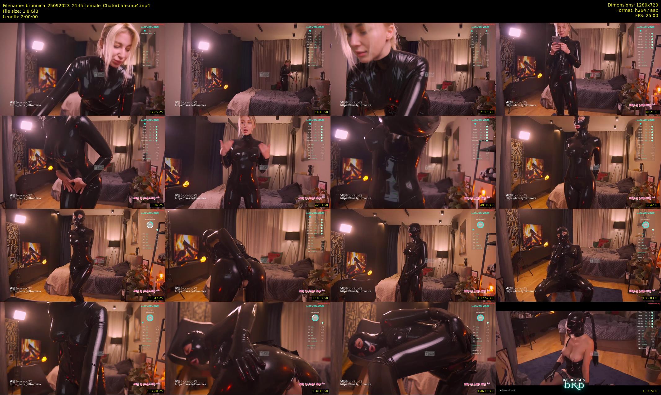 bronnica — 120 minute Chaturbate female cam show recording, 720p, Sep 25, 2023