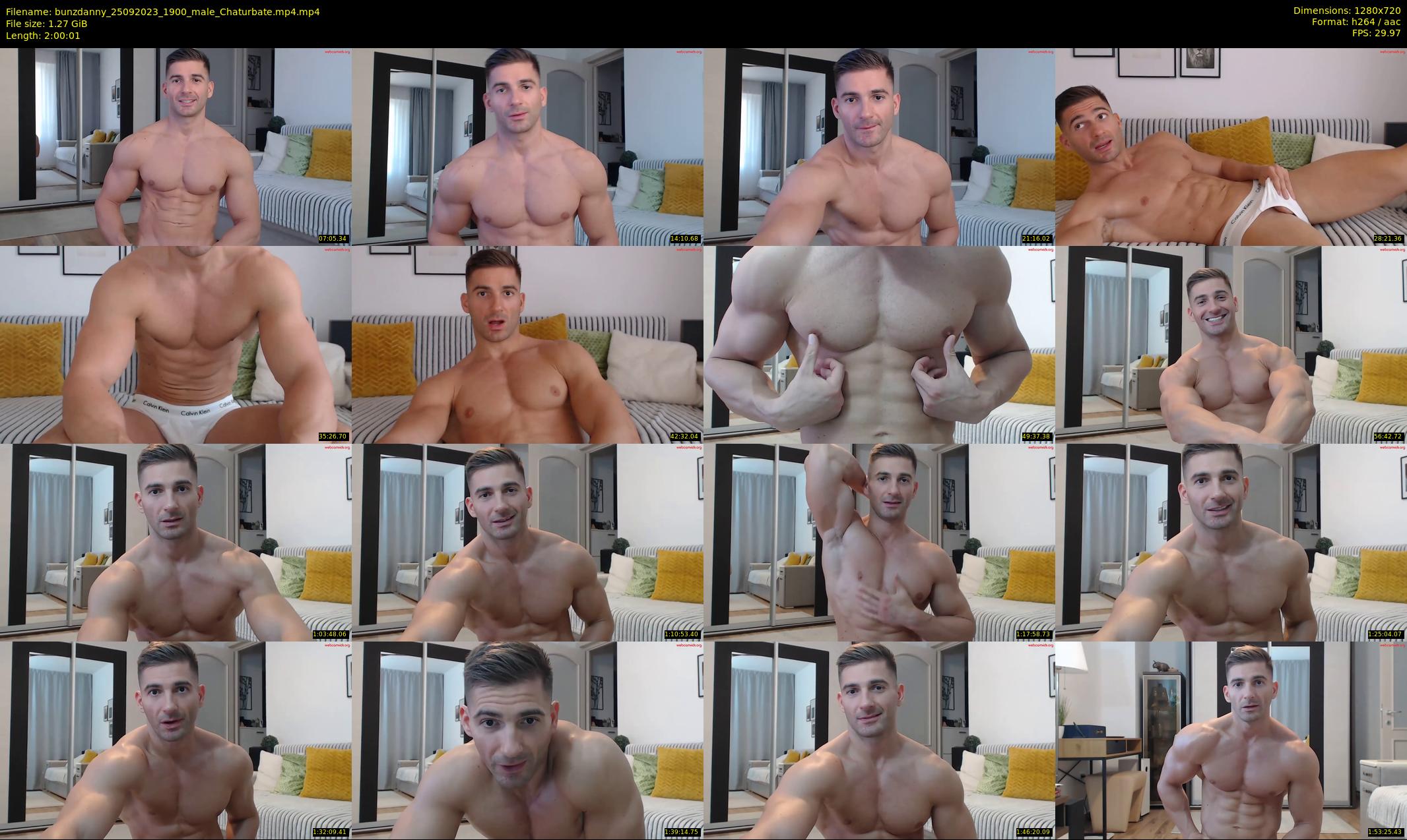 bunzdanny — 121 minute Chaturbate male cam show recording, 720p, Sep 25, 2023