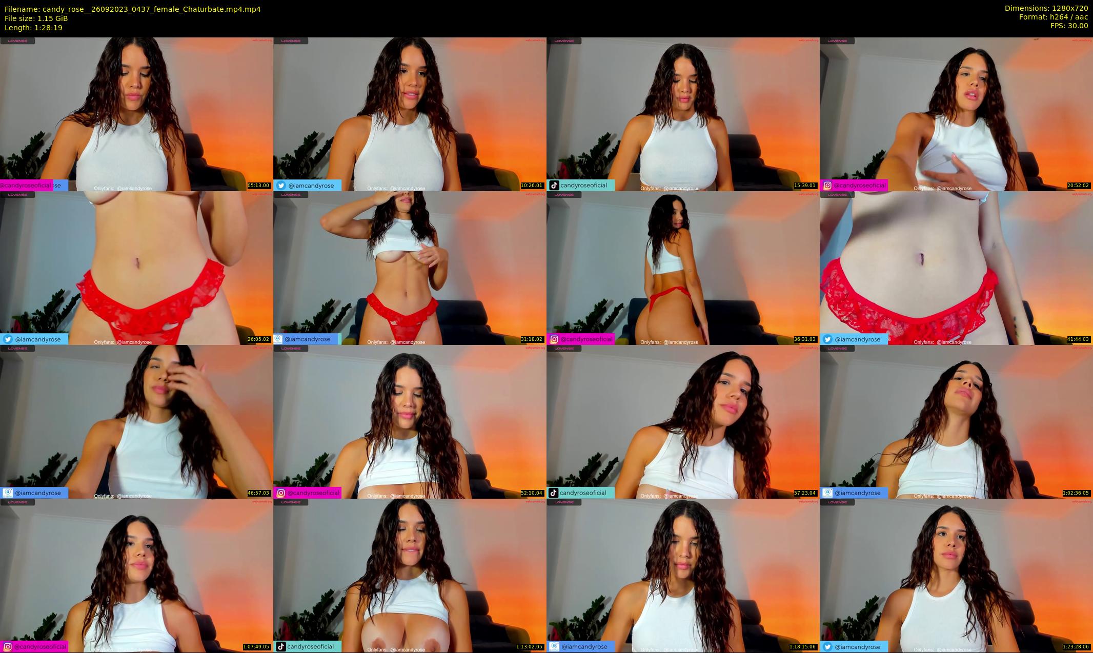 candy_rose_ — 89 minute Chaturbate female cam show recording, 720p, Sep 26, 2023