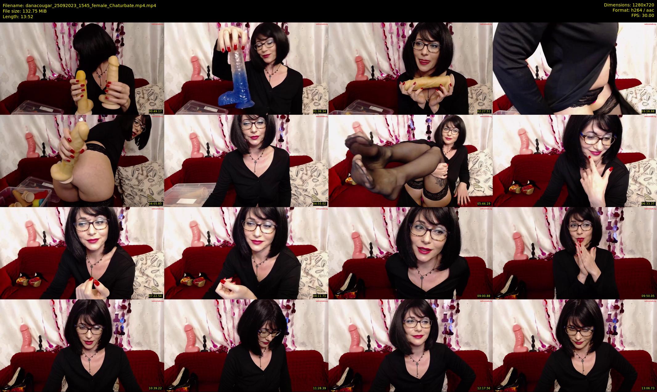 danacougar — 14 minute Chaturbate female cam show recording, 720p, Sep 25, 2023