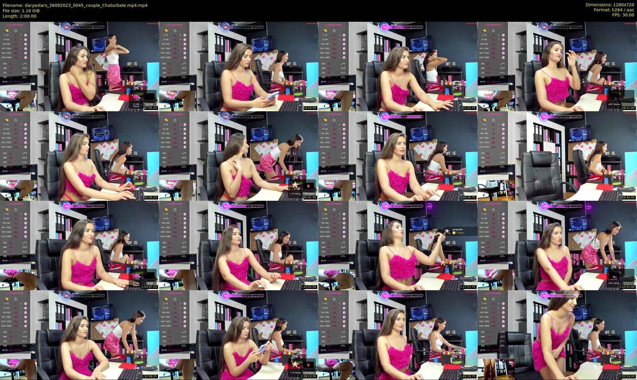 daryastars — 120 minute Chaturbate couple cam show recording, 720p, Sep 26, 2023