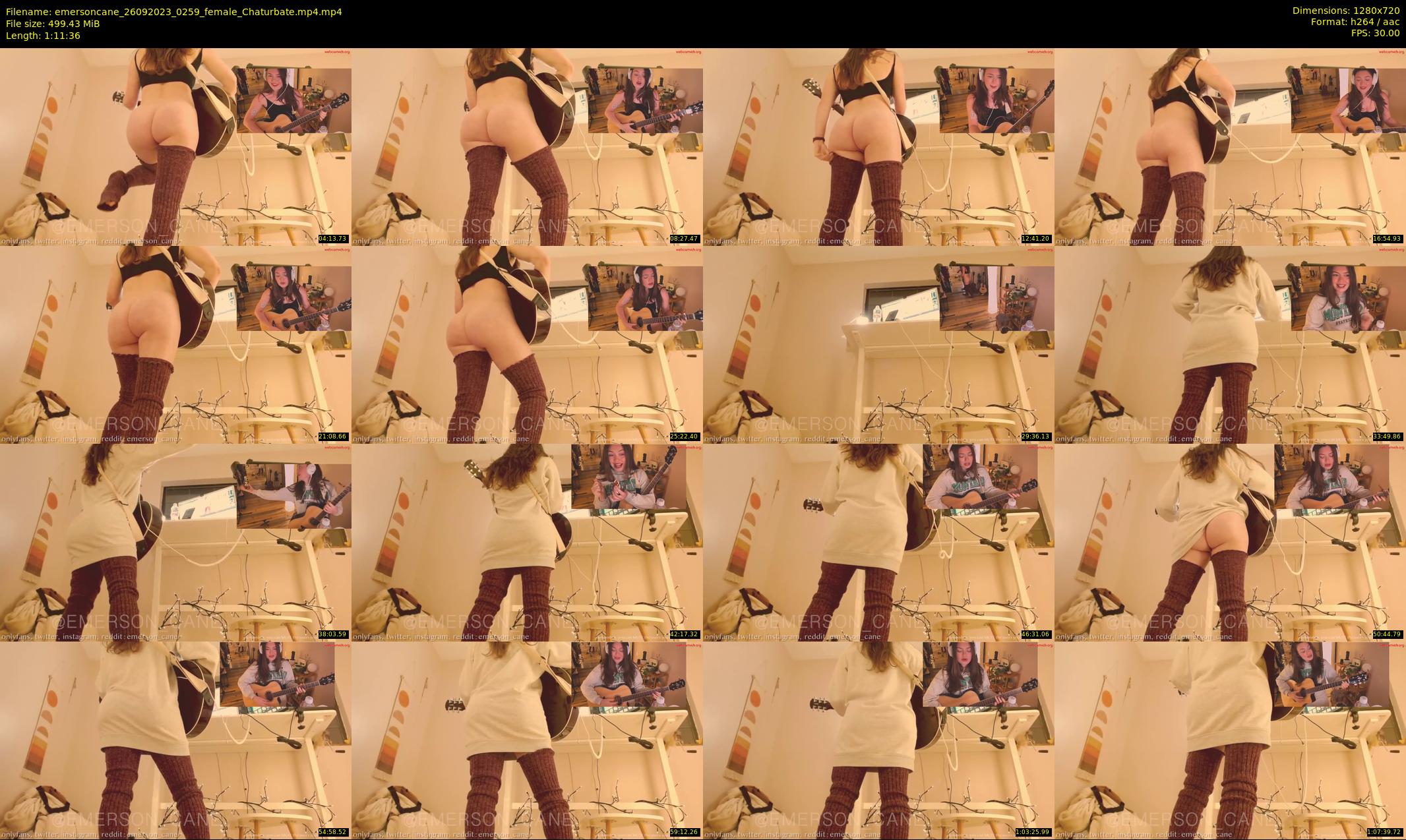 emersoncane — 72 minute Chaturbate female cam show recording, 720p, Sep 26, 2023