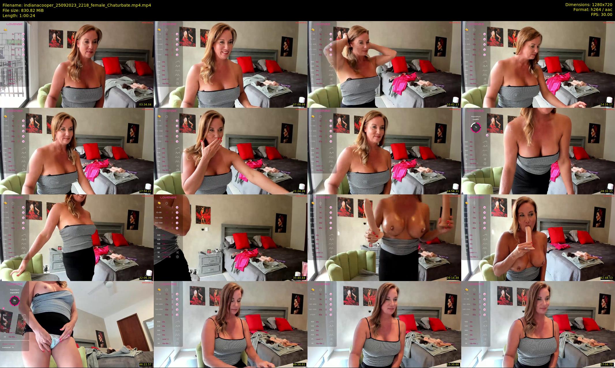 indianacooper — 61 minute Chaturbate female cam show recording, 720p, Sep 25, 2023