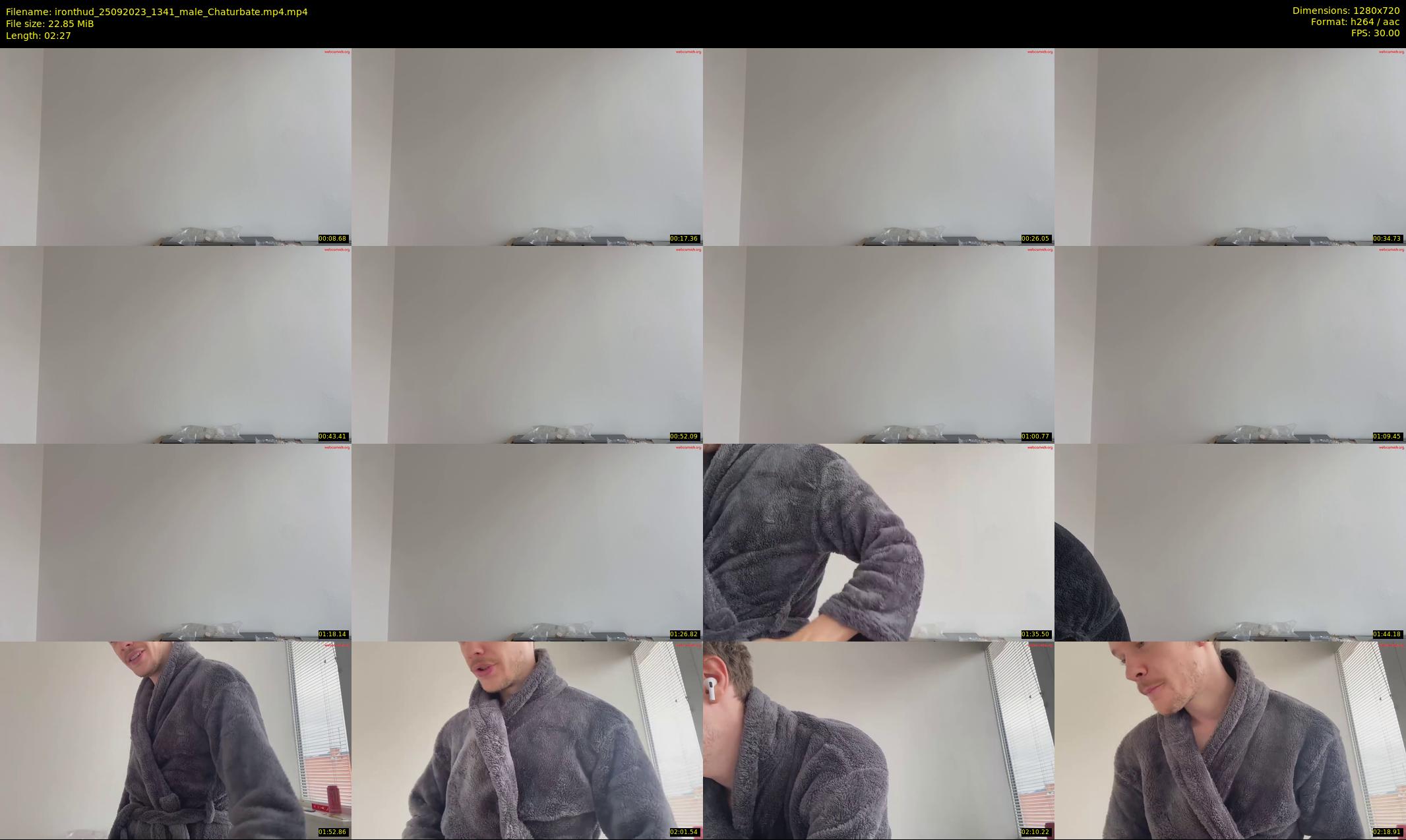 ironthud — 3 minute Chaturbate male cam show recording, 720p, Sep 25, 2023