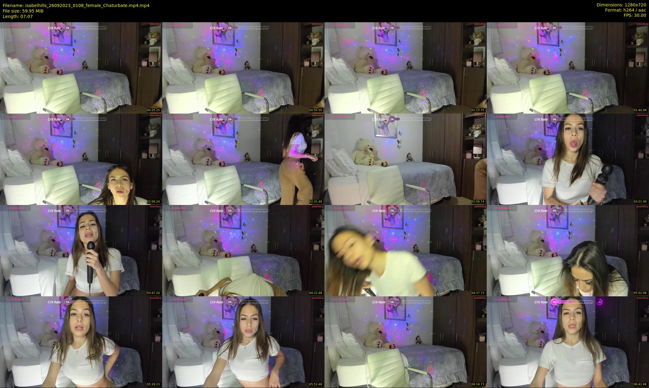 isabelhills — 8 minute Chaturbate female cam show recording, 720p, Sep 26, 2023
