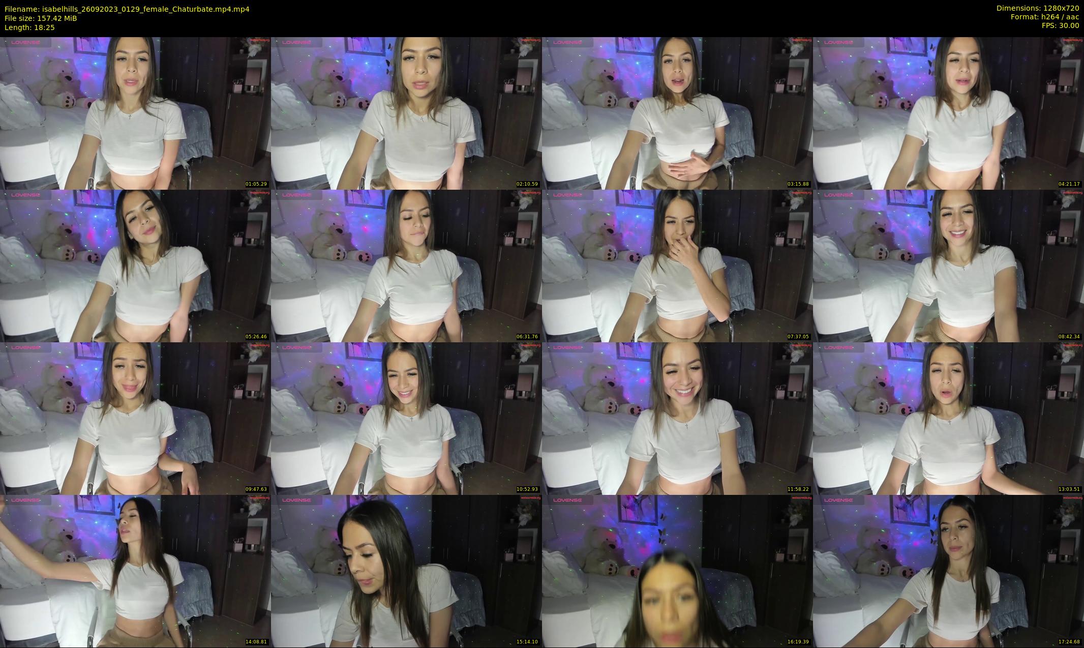 isabelhills — 19 minute Chaturbate female cam show recording, 720p, Sep 26, 2023
