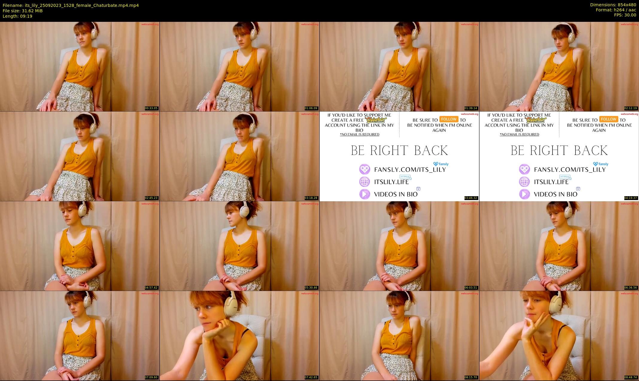 its_lily — 10 minute Chaturbate female cam show recording, 480p, Sep 25, 2023