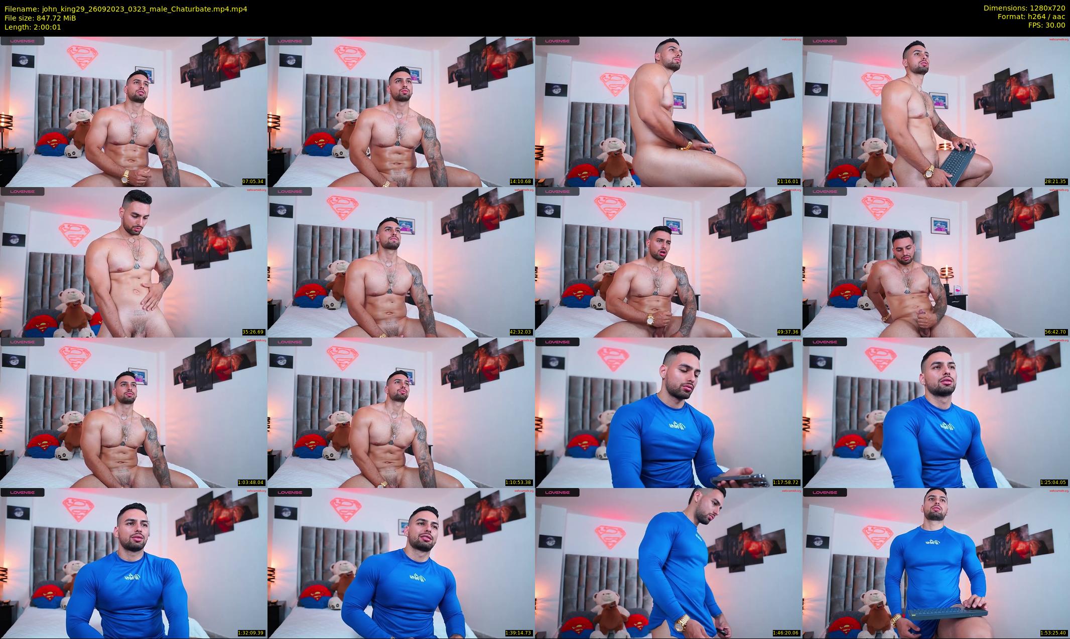 john_king29 — 121 minute Chaturbate male cam show recording, 720p, Sep 26, 2023