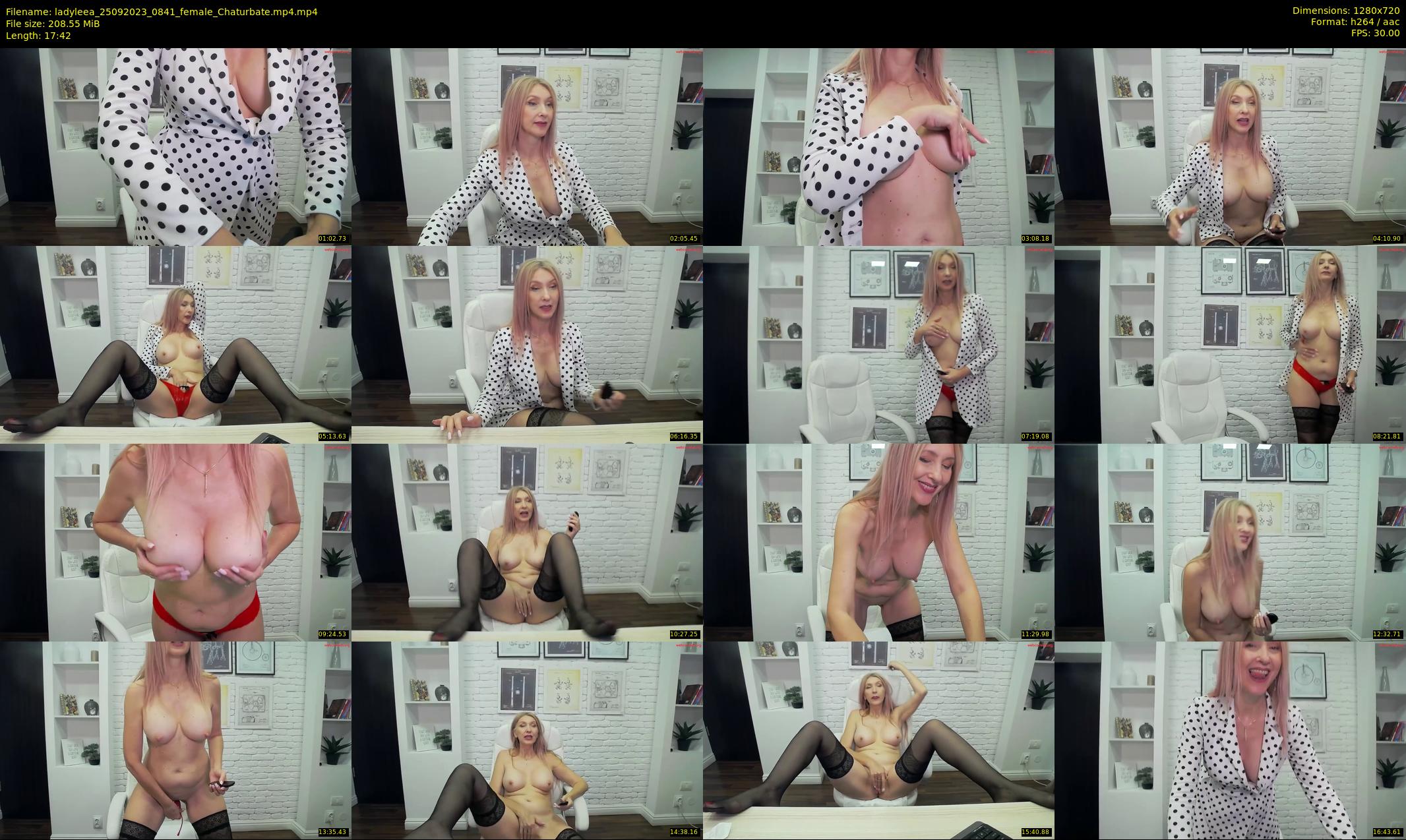 ladyleea — 18 minute Chaturbate female cam show recording, 720p, Sep 25, 2023