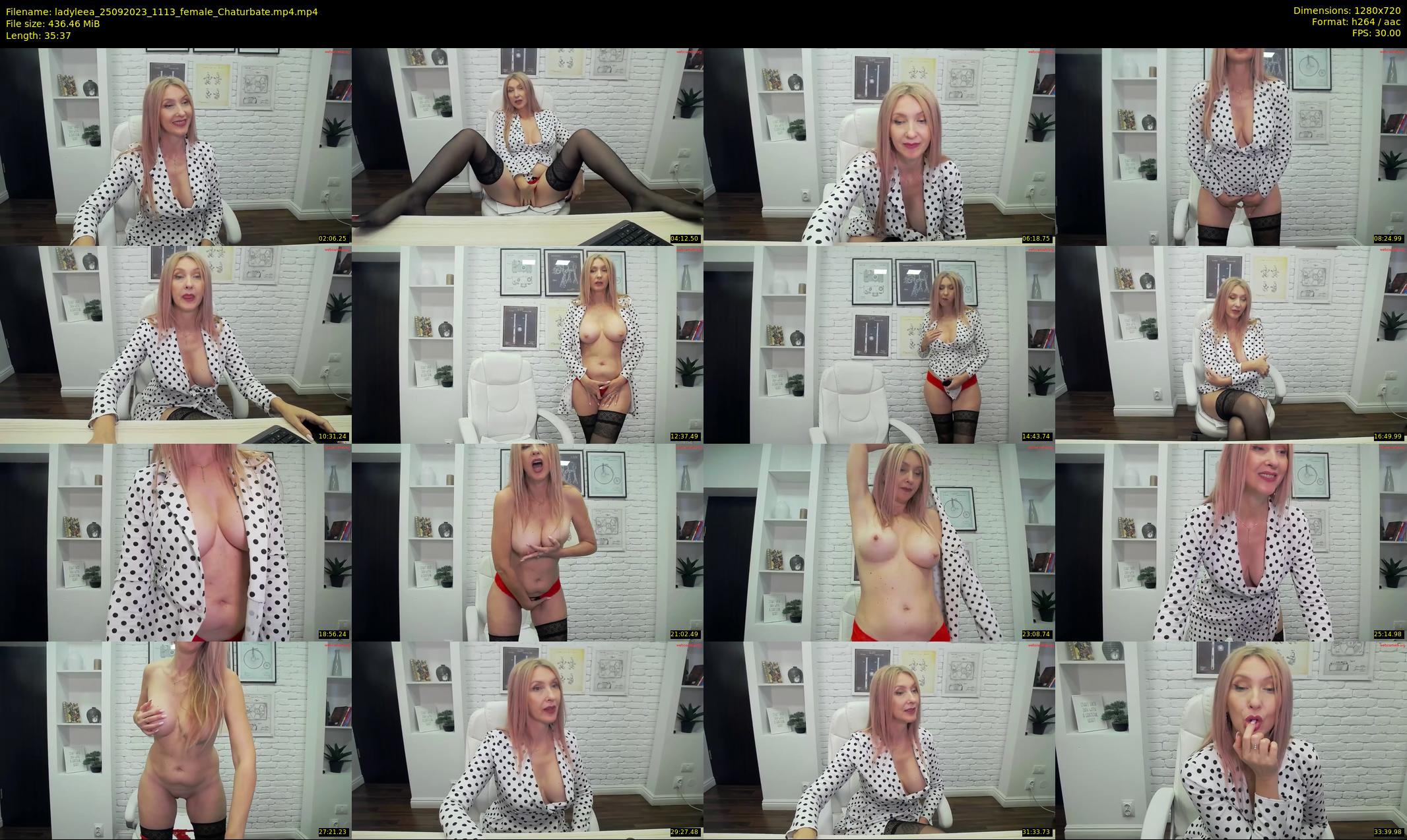 ladyleea — 36 minute Chaturbate female cam show recording, 720p, Sep 25, 2023