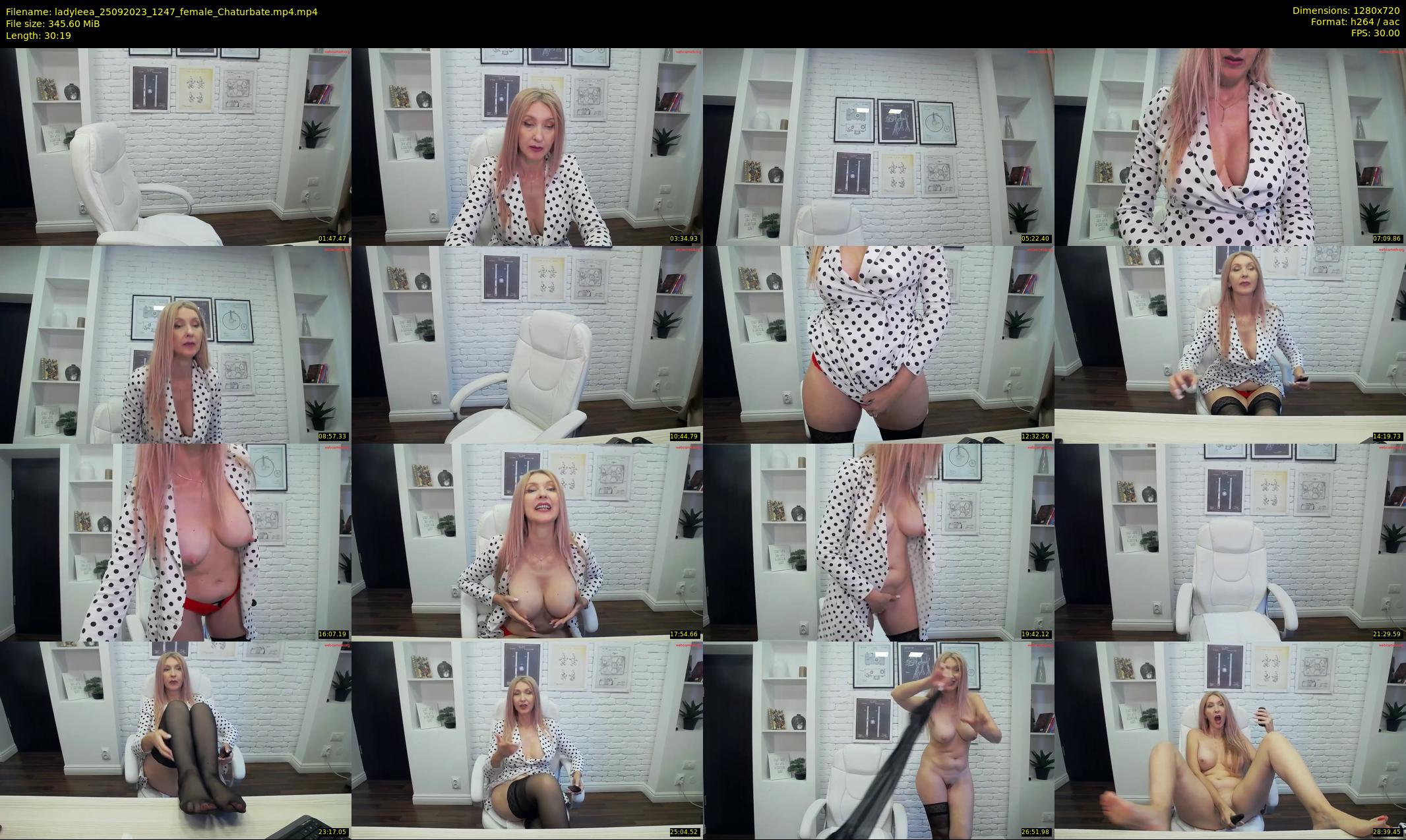 ladyleea — 31 minute Chaturbate female cam show recording, 720p, Sep 25, 2023