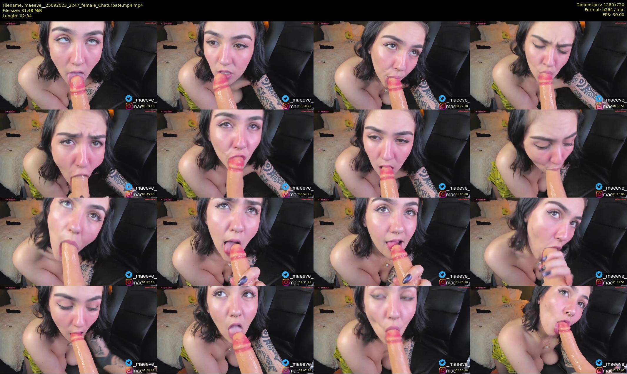 maeeve_ — 3 minute Chaturbate female cam show recording, 720p, Sep 25, 2023