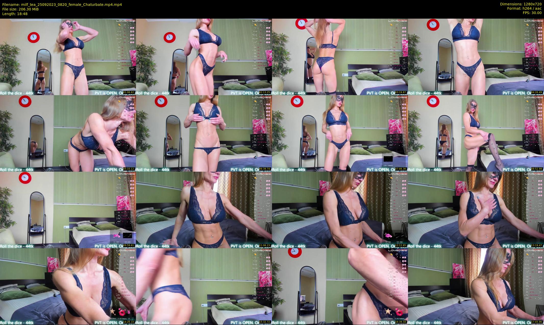 milf_tea — 19 minute Chaturbate female cam show recording, 720p, Sep 25, 2023
