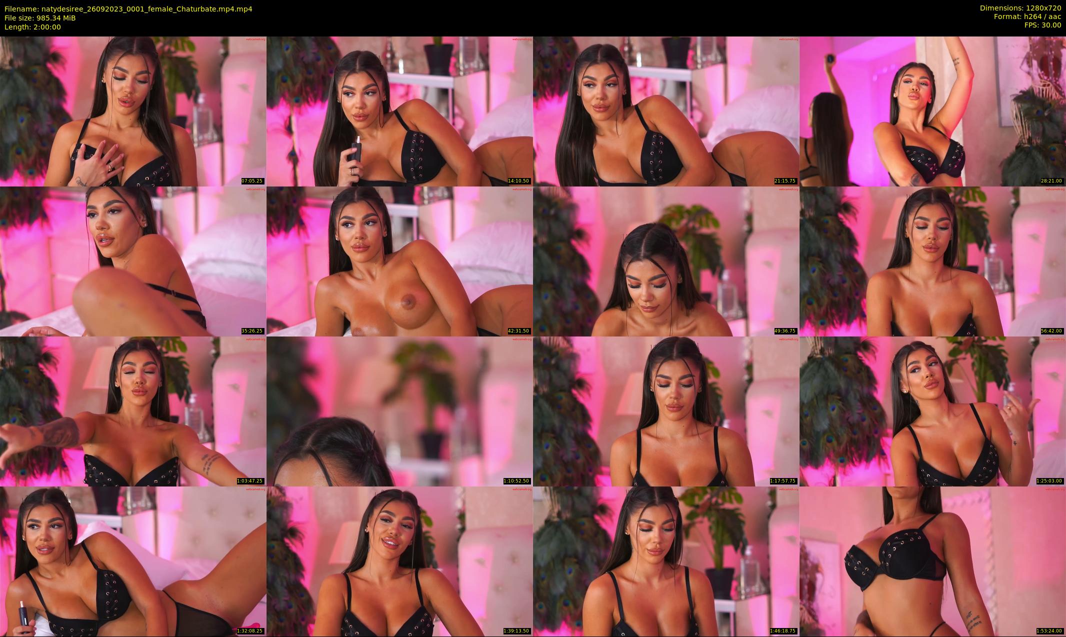 natydesiree — 120 minute Chaturbate female cam show recording, 720p, Sep 26, 2023