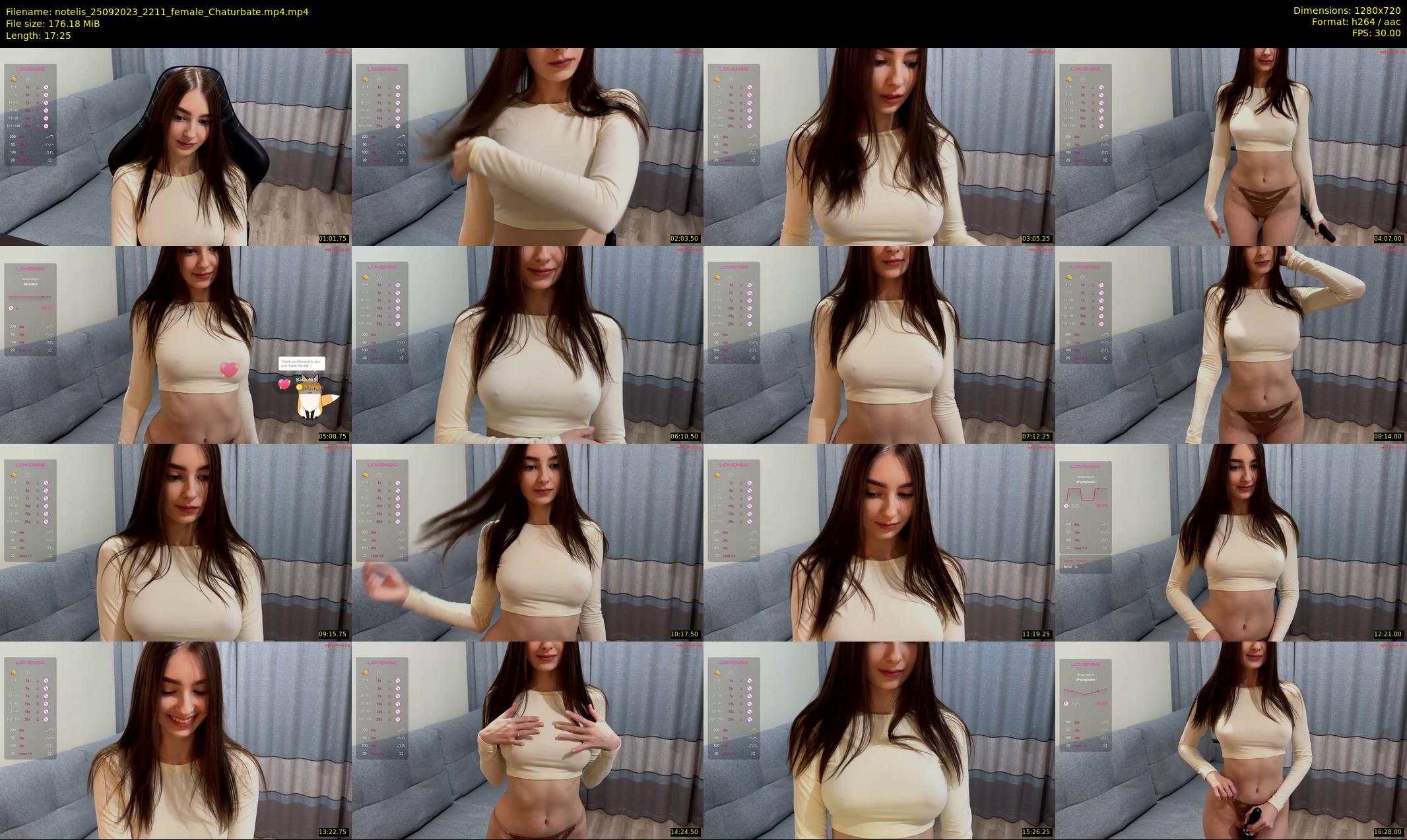notelis — 18 minute Chaturbate female cam show recording, 720p, Sep 25, 2023