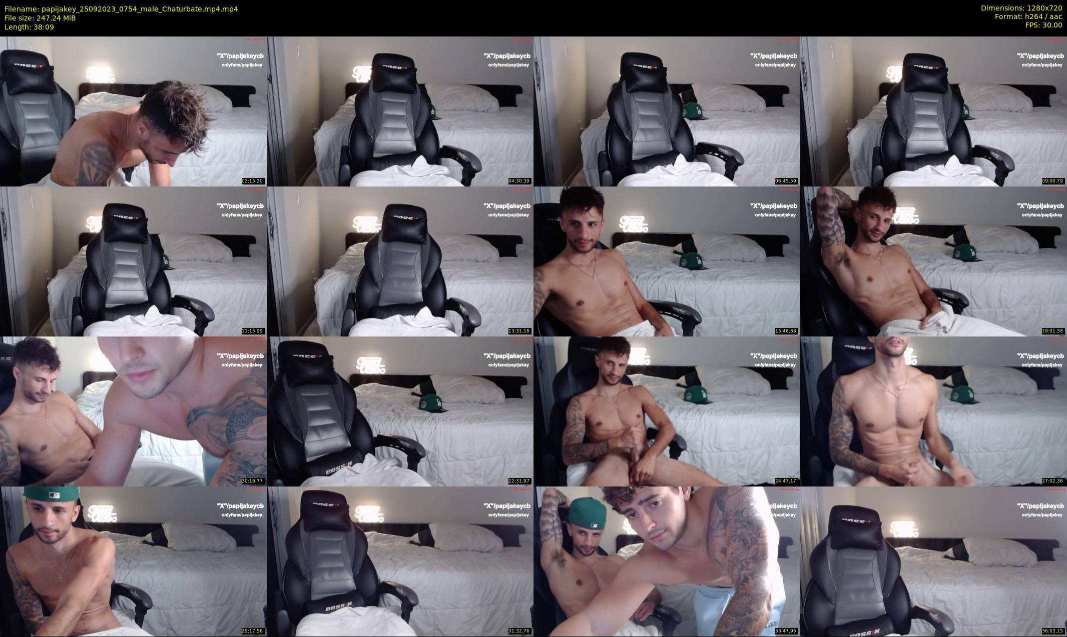 papijakey — 39 minute Chaturbate male cam show recording, 720p, Sep 25, 2023