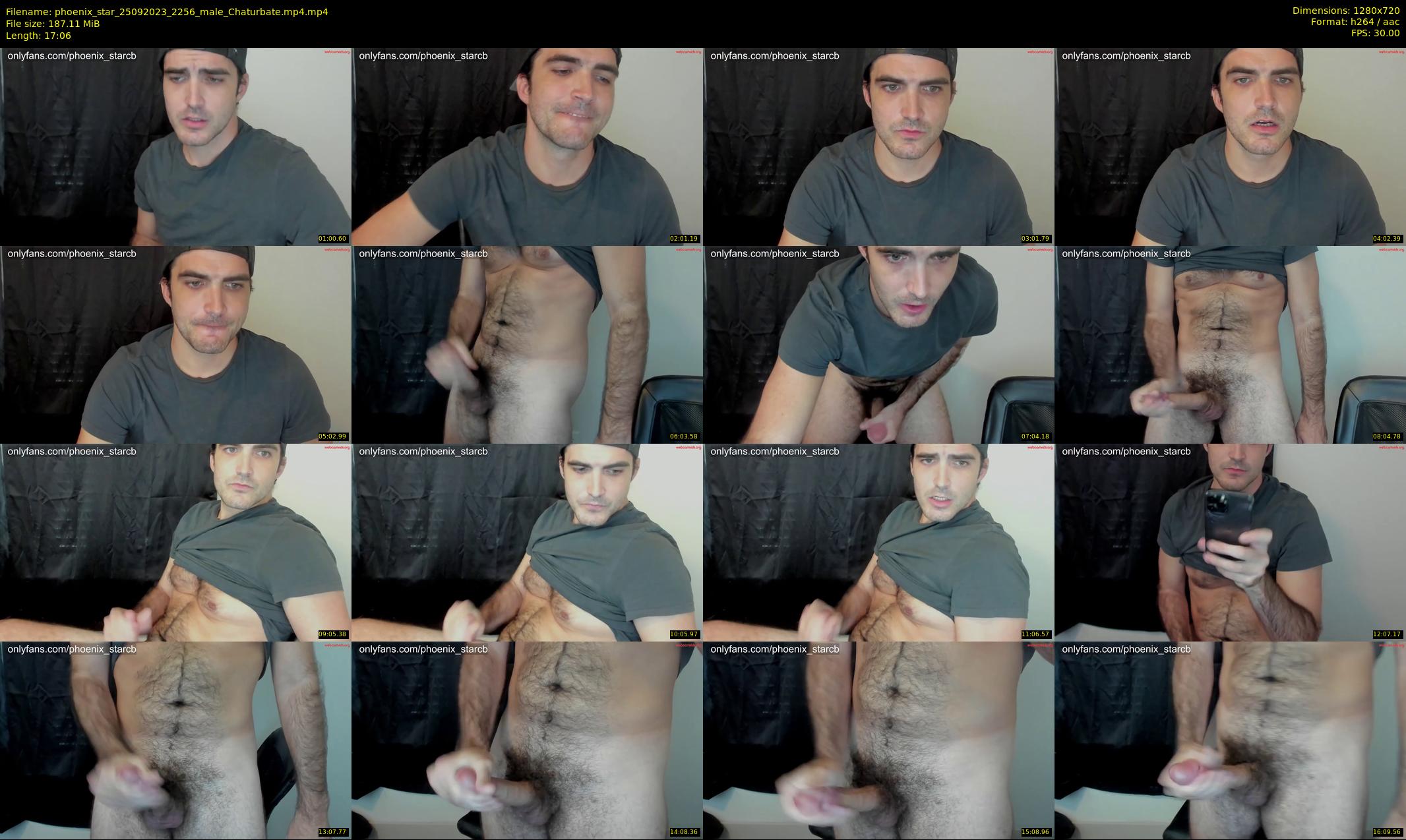 phoenix_star — 18 minute Chaturbate male cam show recording, 720p, Sep 25, 2023