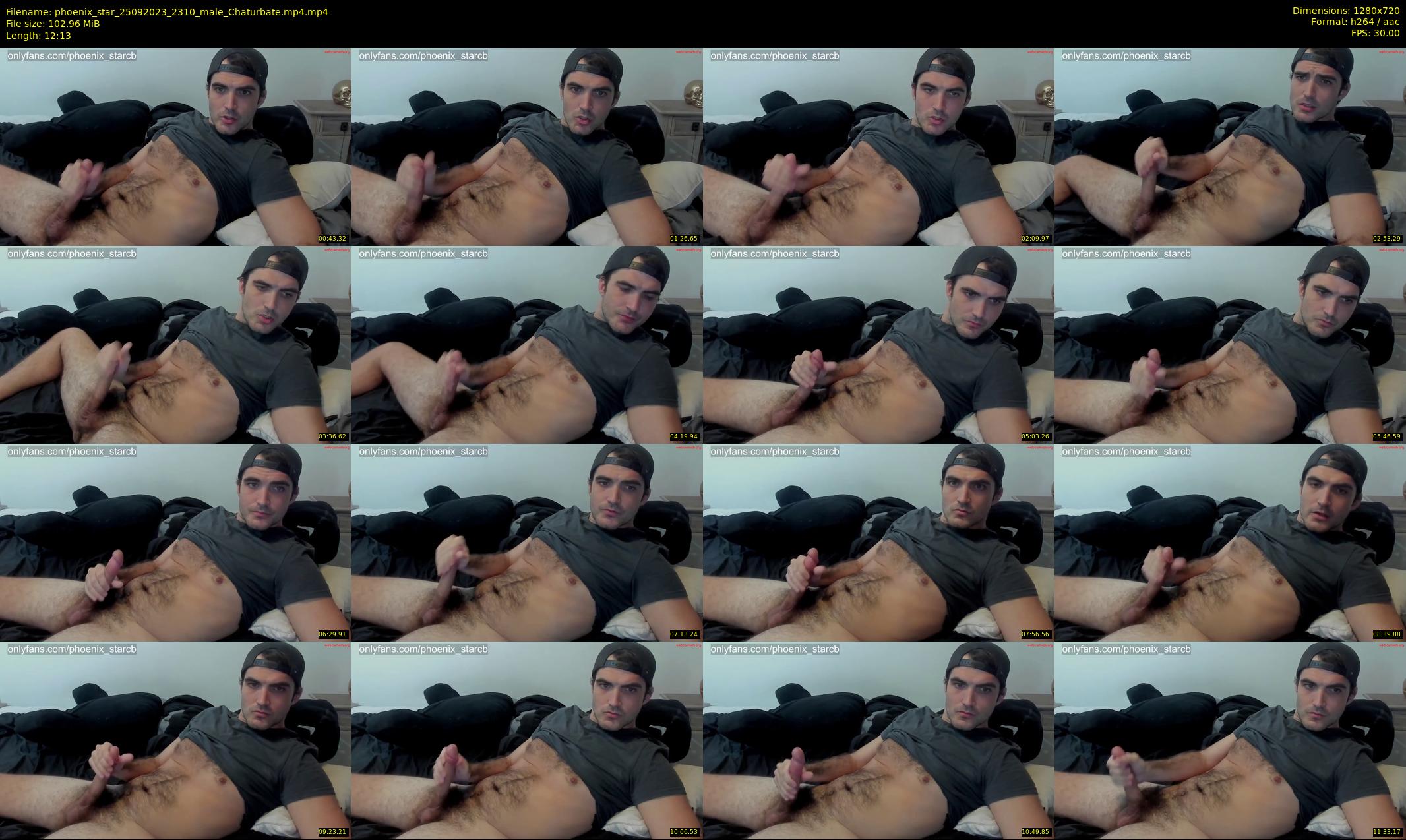 phoenix_star — 13 minute Chaturbate male cam show recording, 720p, Sep 25, 2023