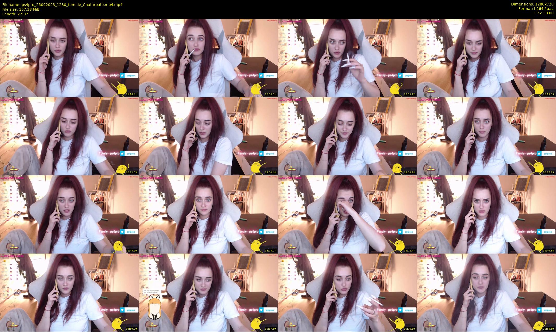 ps4pro — 23 minute Chaturbate female cam show recording, 720p, Sep 25, 2023