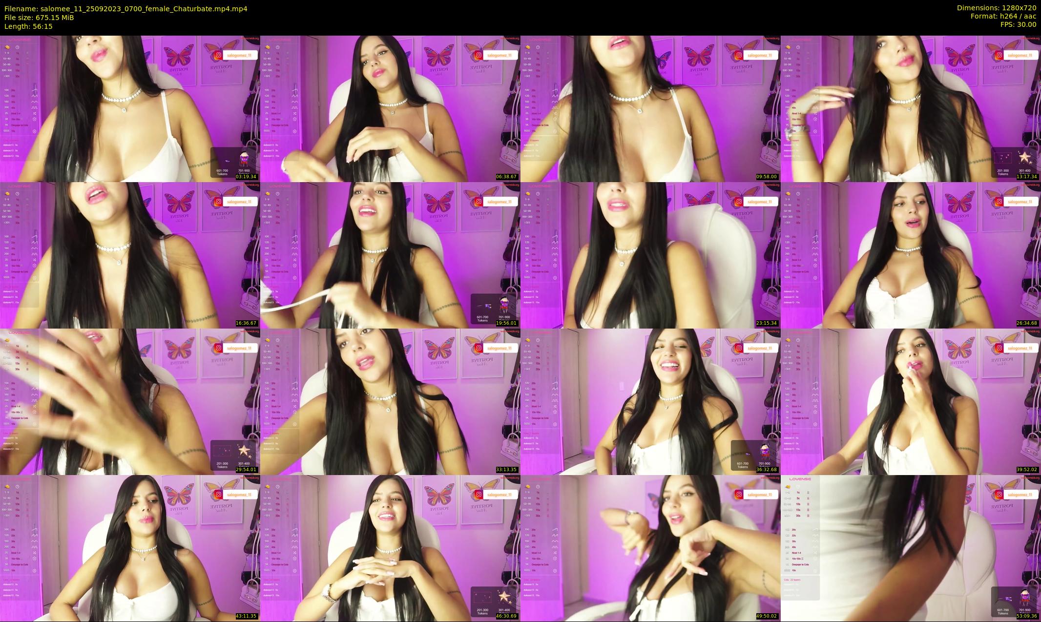 salomee_11 — 57 minute Chaturbate female cam show recording, 720p, Sep 25, 2023