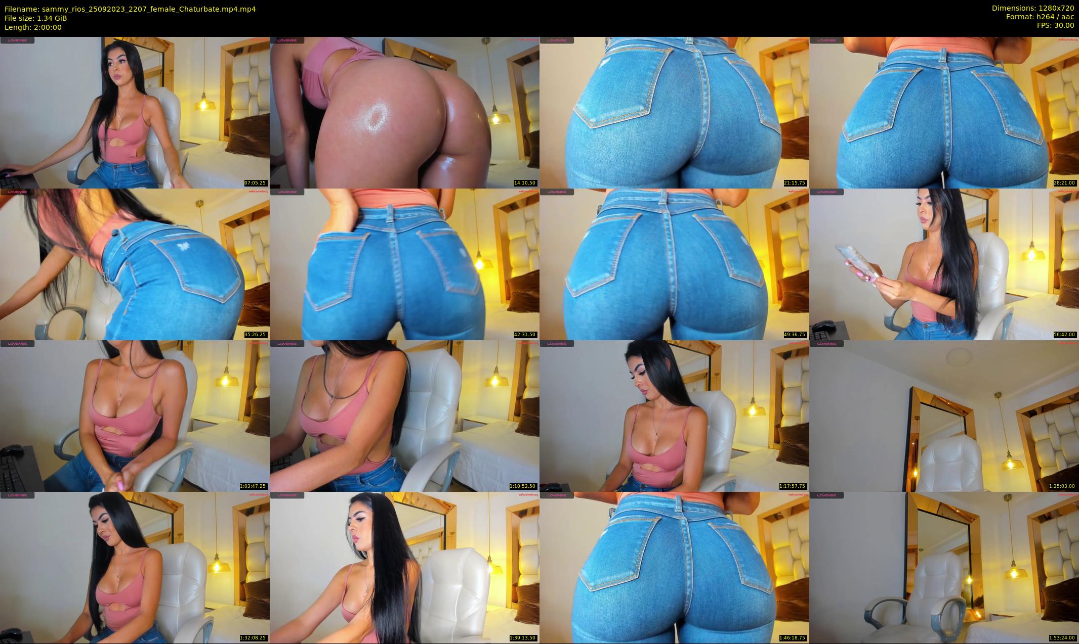 sammy_rios — 120 minute Chaturbate female cam show recording, 720p, Sep 25, 2023