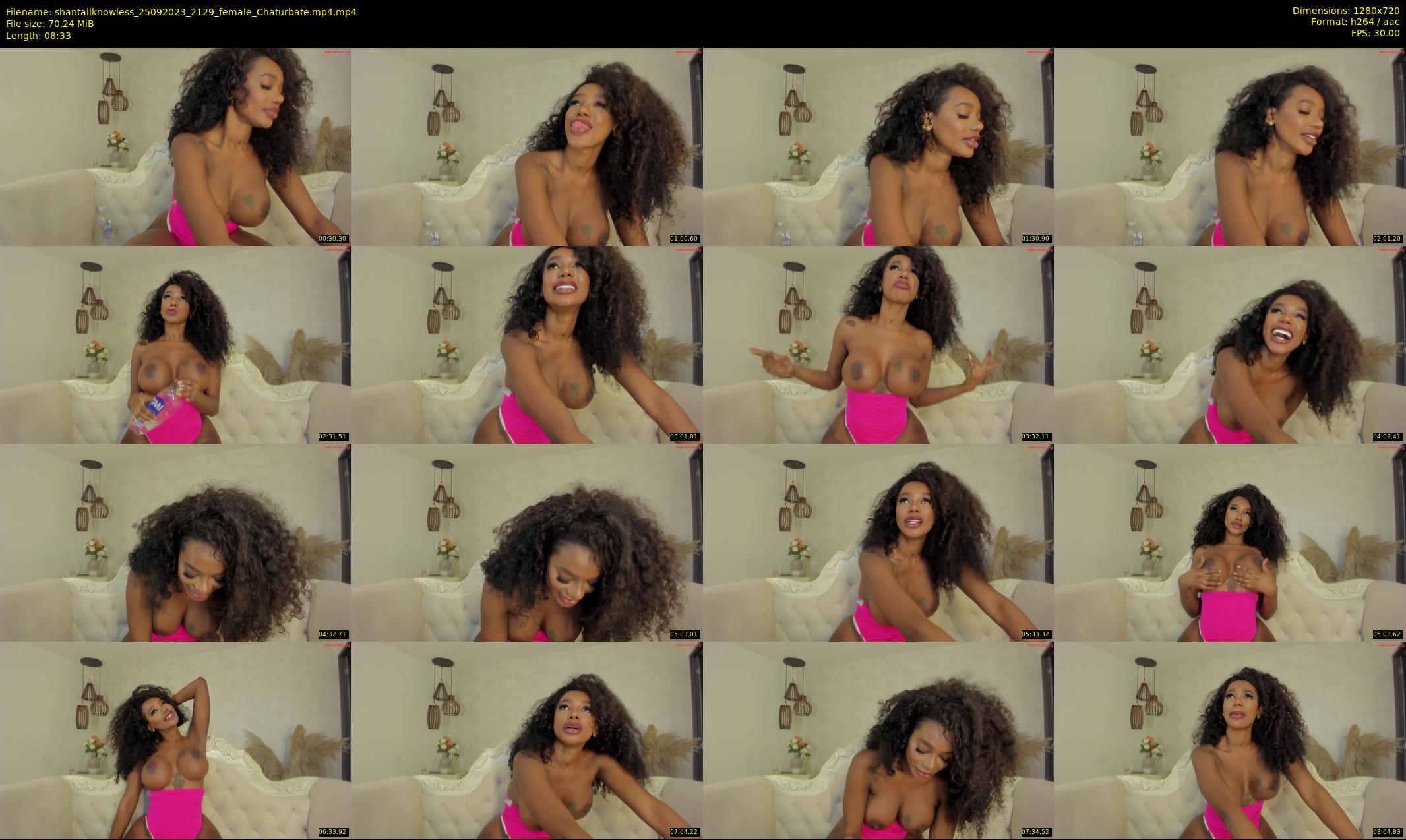 shantallknowless — 9 minute Chaturbate female cam show recording, 720p, Sep 25, 2023