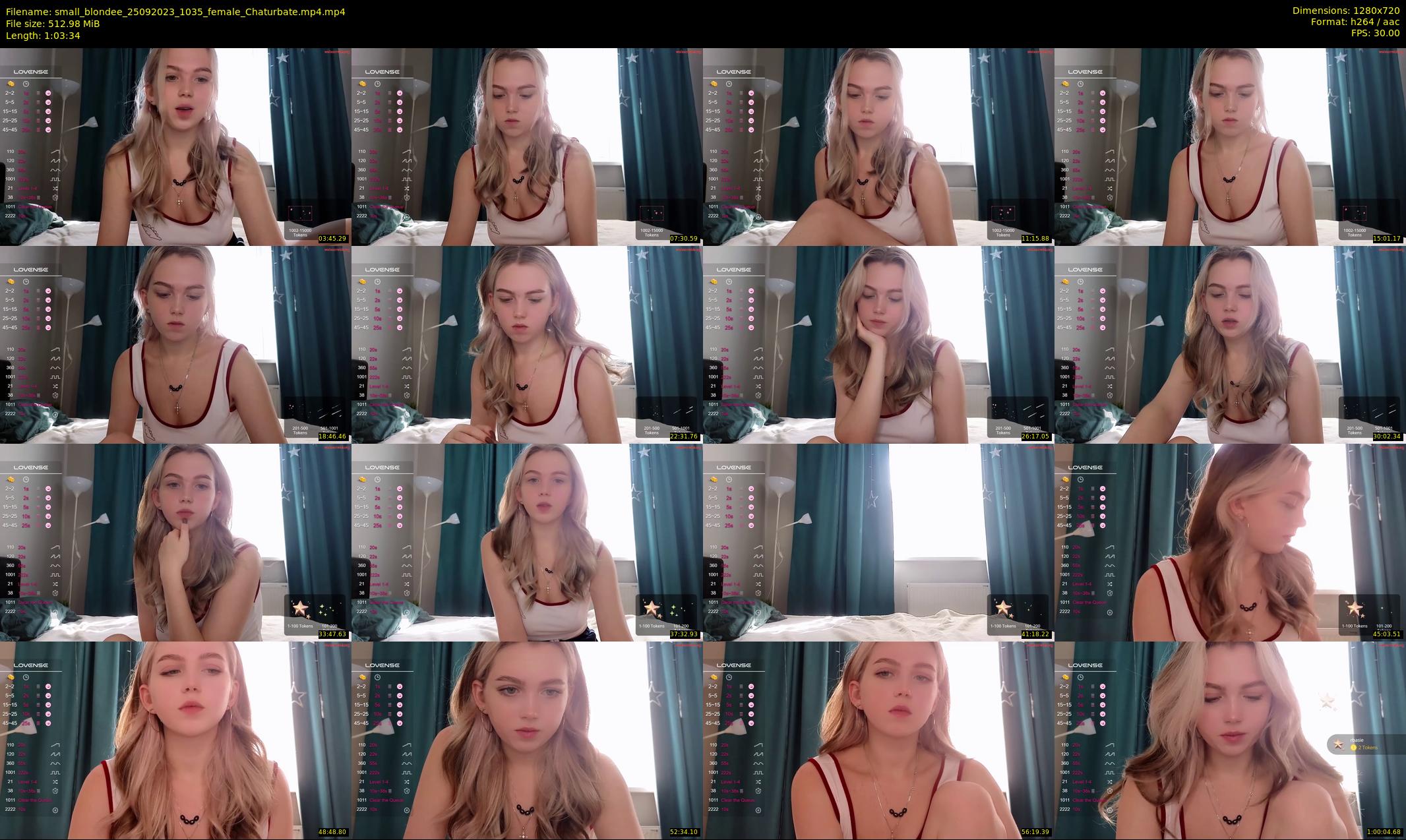 small_blondee — 64 minute Chaturbate female cam show recording, 720p, Sep 25, 2023
