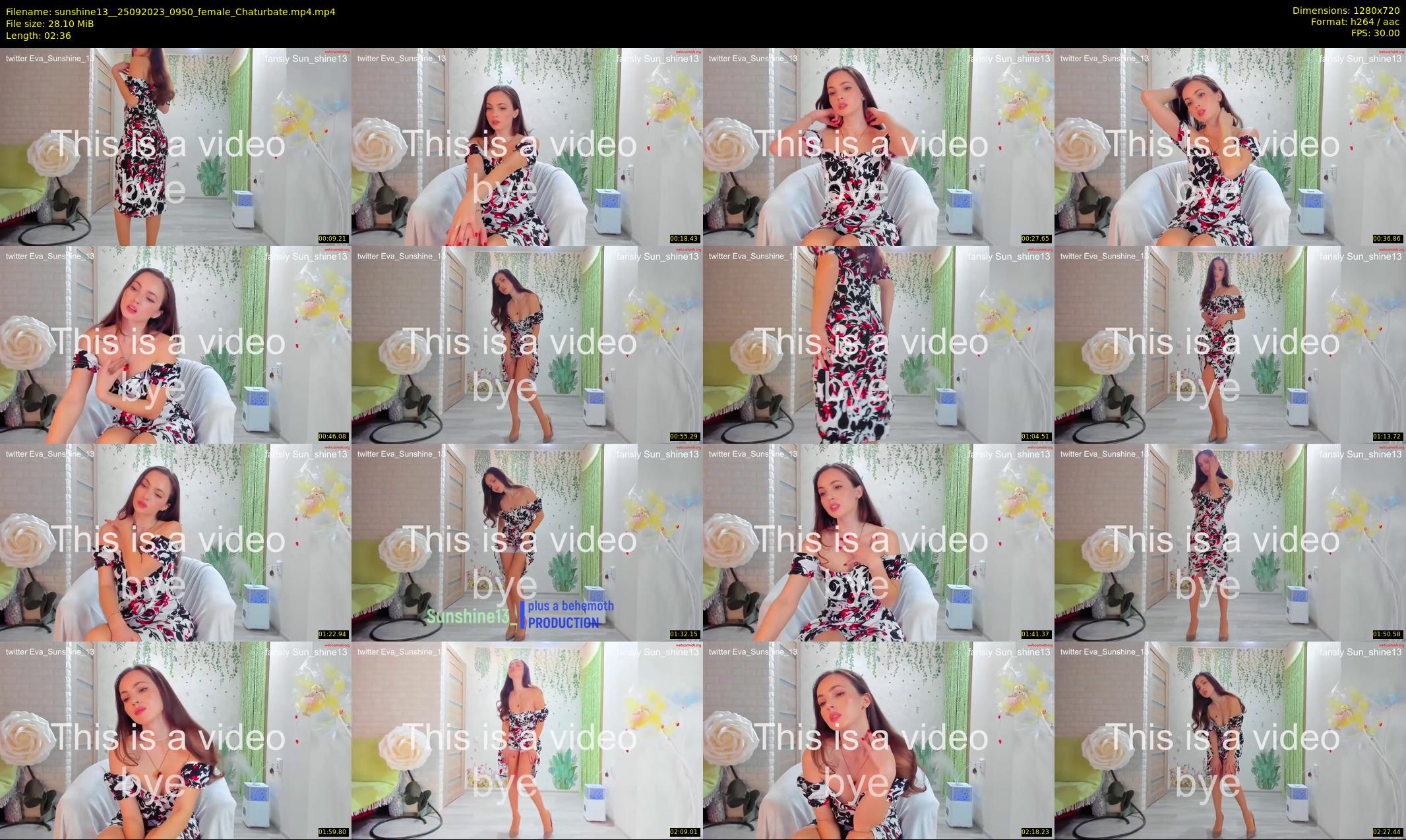 sunshine13_ — 3 minute Chaturbate female cam show recording, 720p, Sep 25, 2023