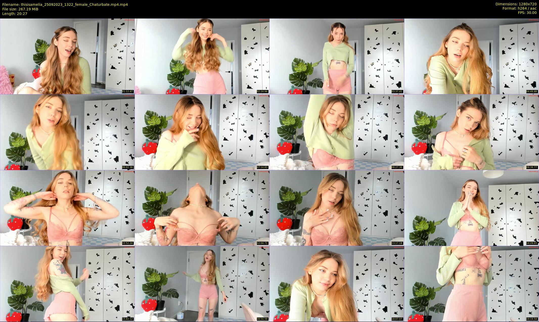 thisisamelia — 21 minute Chaturbate female cam show recording, 720p, Sep 25, 2023