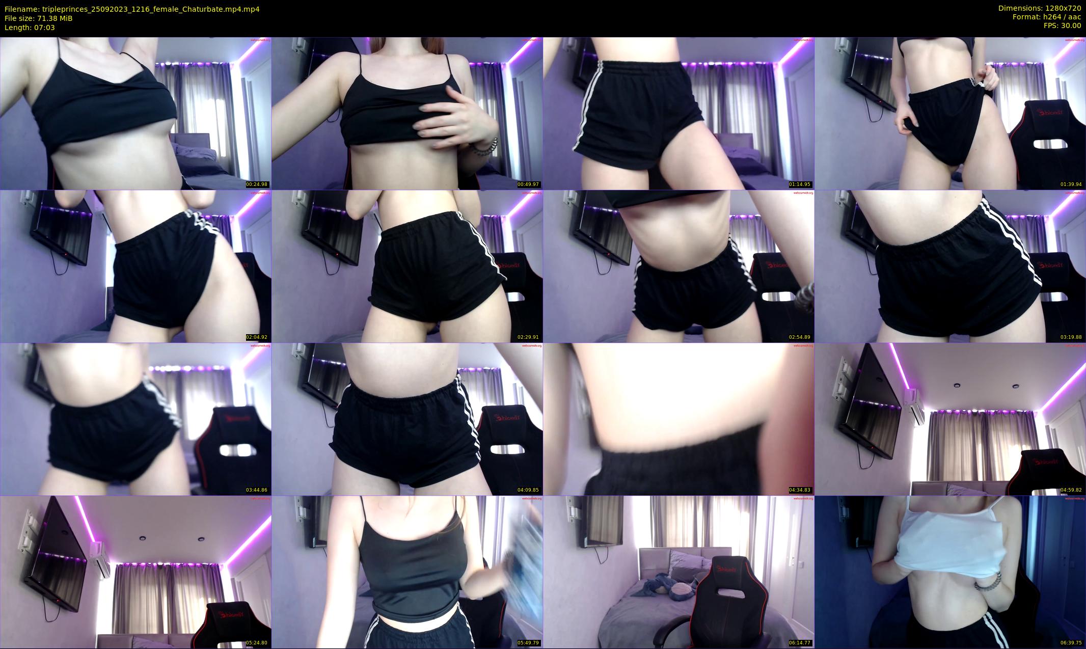 tripleprinces — 8 minute Chaturbate female cam show recording, 720p, Sep 25, 2023