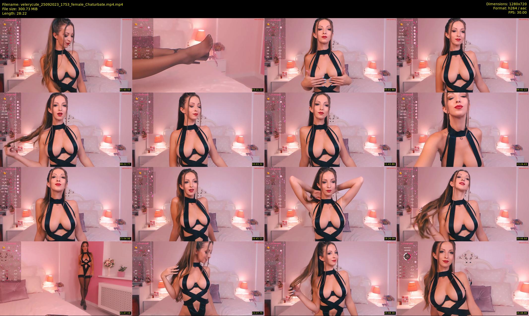 velerycute — 29 minute Chaturbate female cam show recording, 720p, Sep 25, 2023