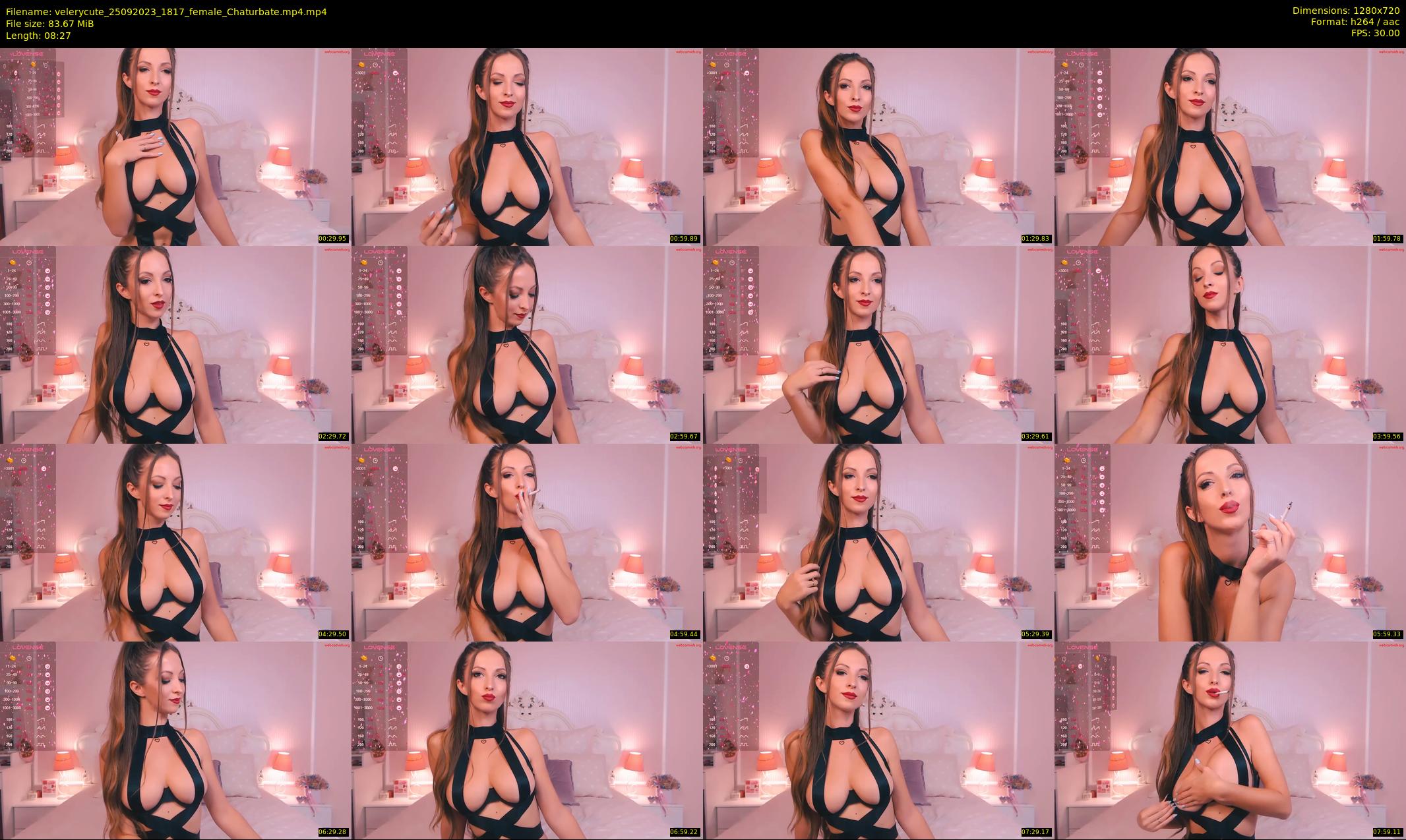 velerycute — 9 minute Chaturbate female cam show recording, 720p, Sep 25, 2023