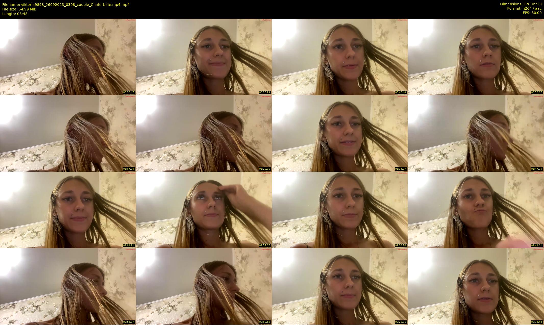 viktoria9898 — 4 minute Chaturbate couple cam show recording, 720p, Sep 26, 2023