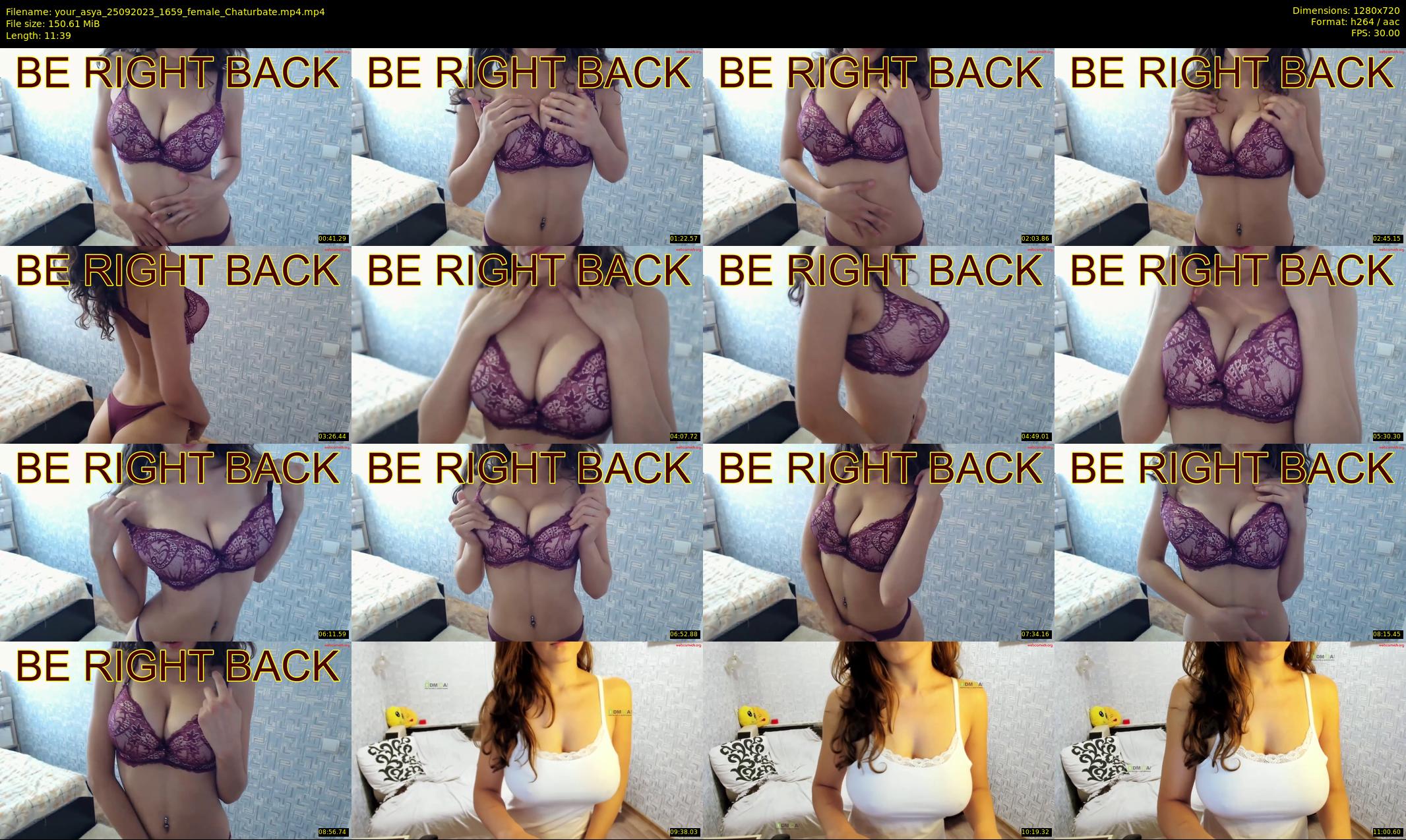 your_asya — 12 minute Chaturbate female cam show recording, 720p, Sep 25, 2023