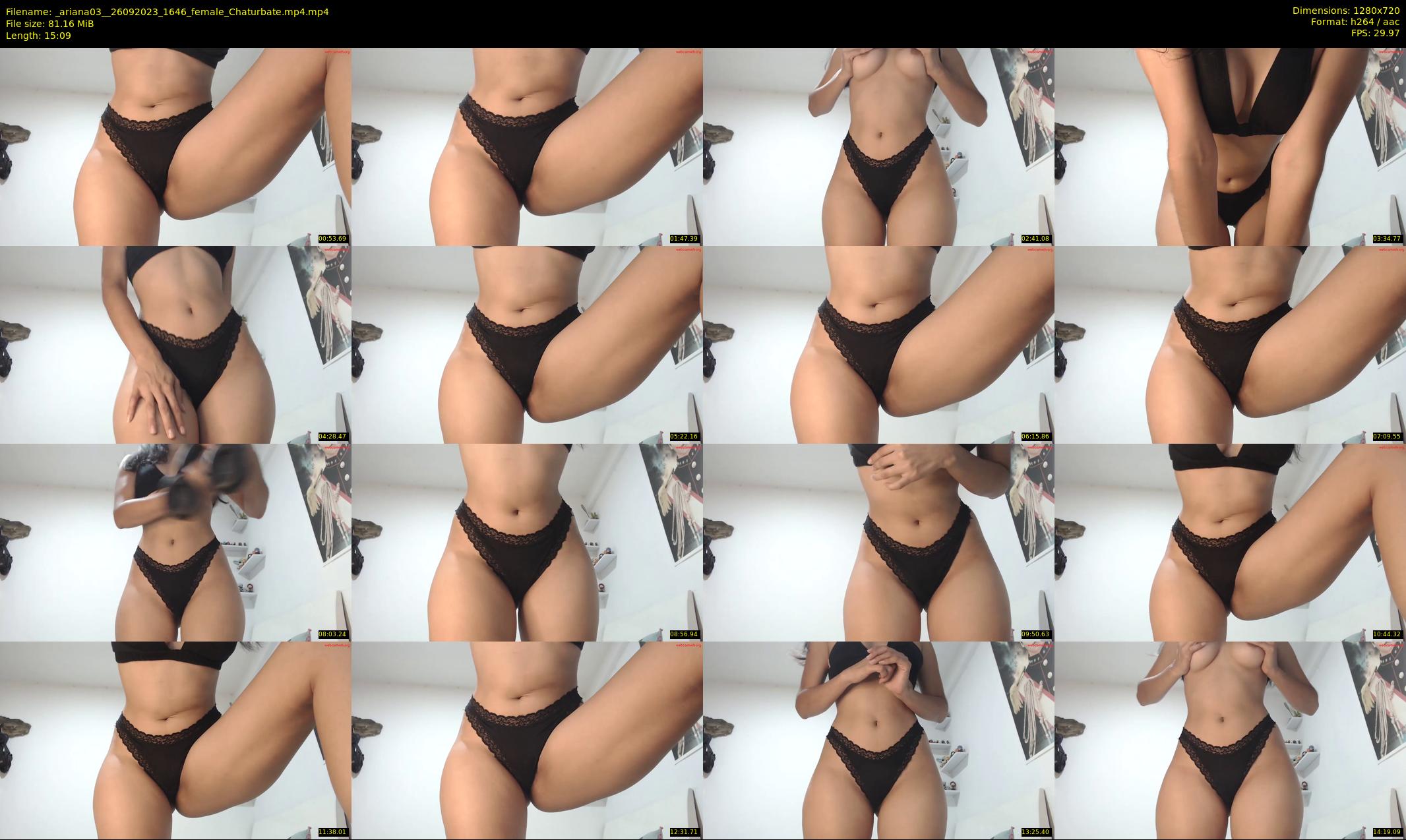 _ariana03_ — 16 minute Chaturbate female cam show recording, 720p, Sep 26, 2023