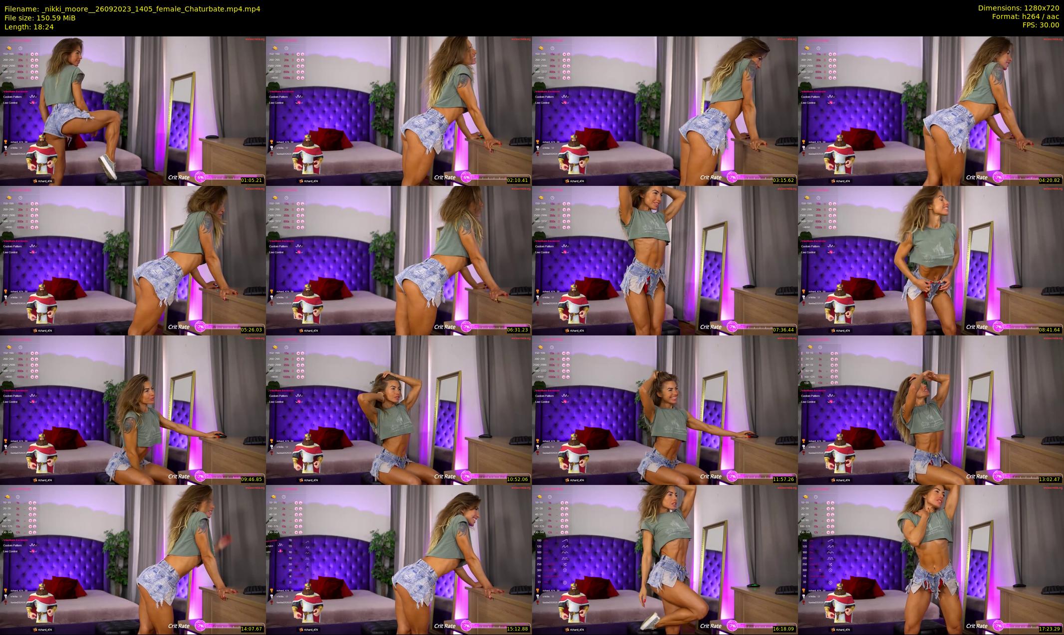 _nikki_moore_ — 19 minute Chaturbate female cam show recording, 720p, Sep 26, 2023