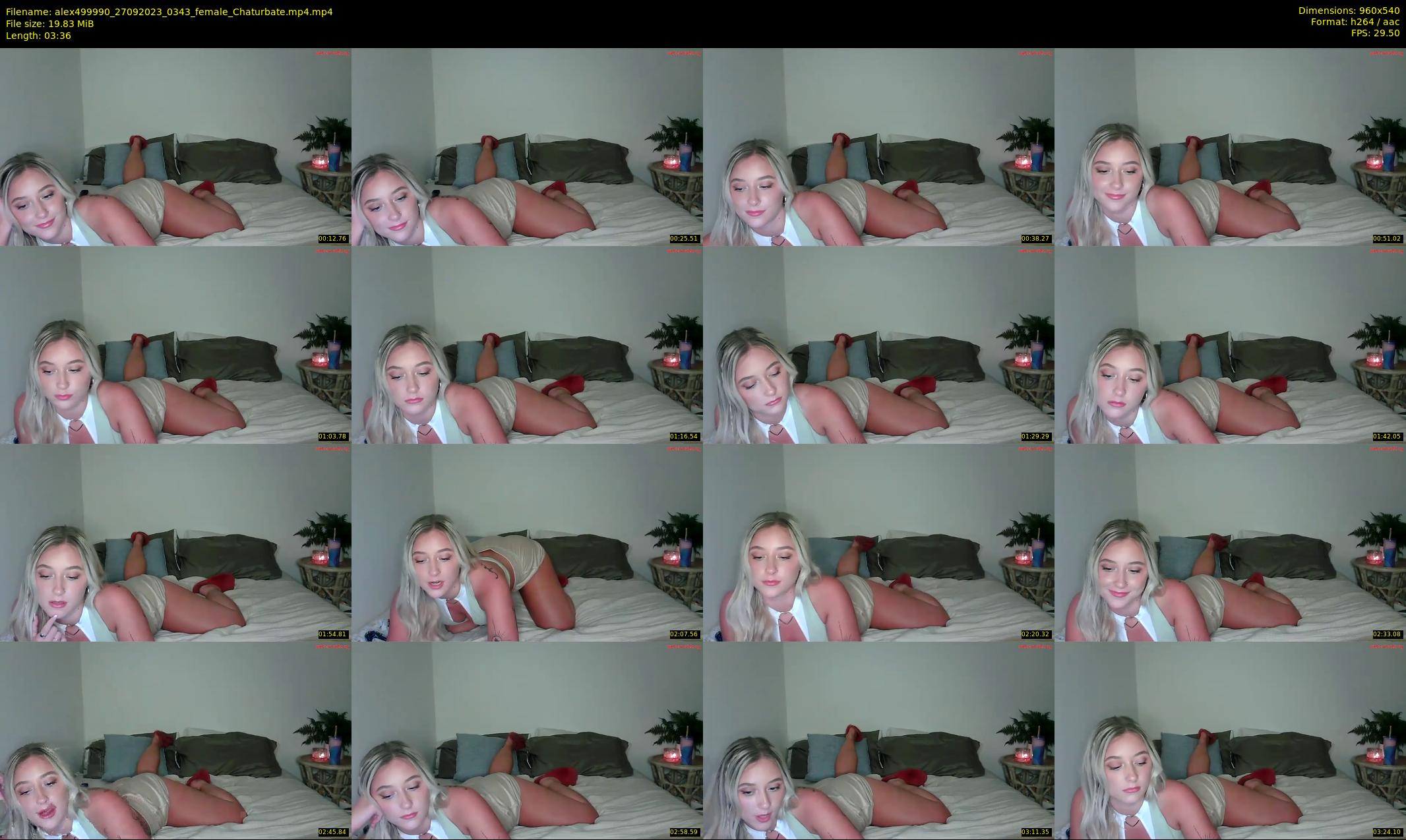 alex499990 — 4 minute Chaturbate female cam show recording, 480p, Sep 27, 2023