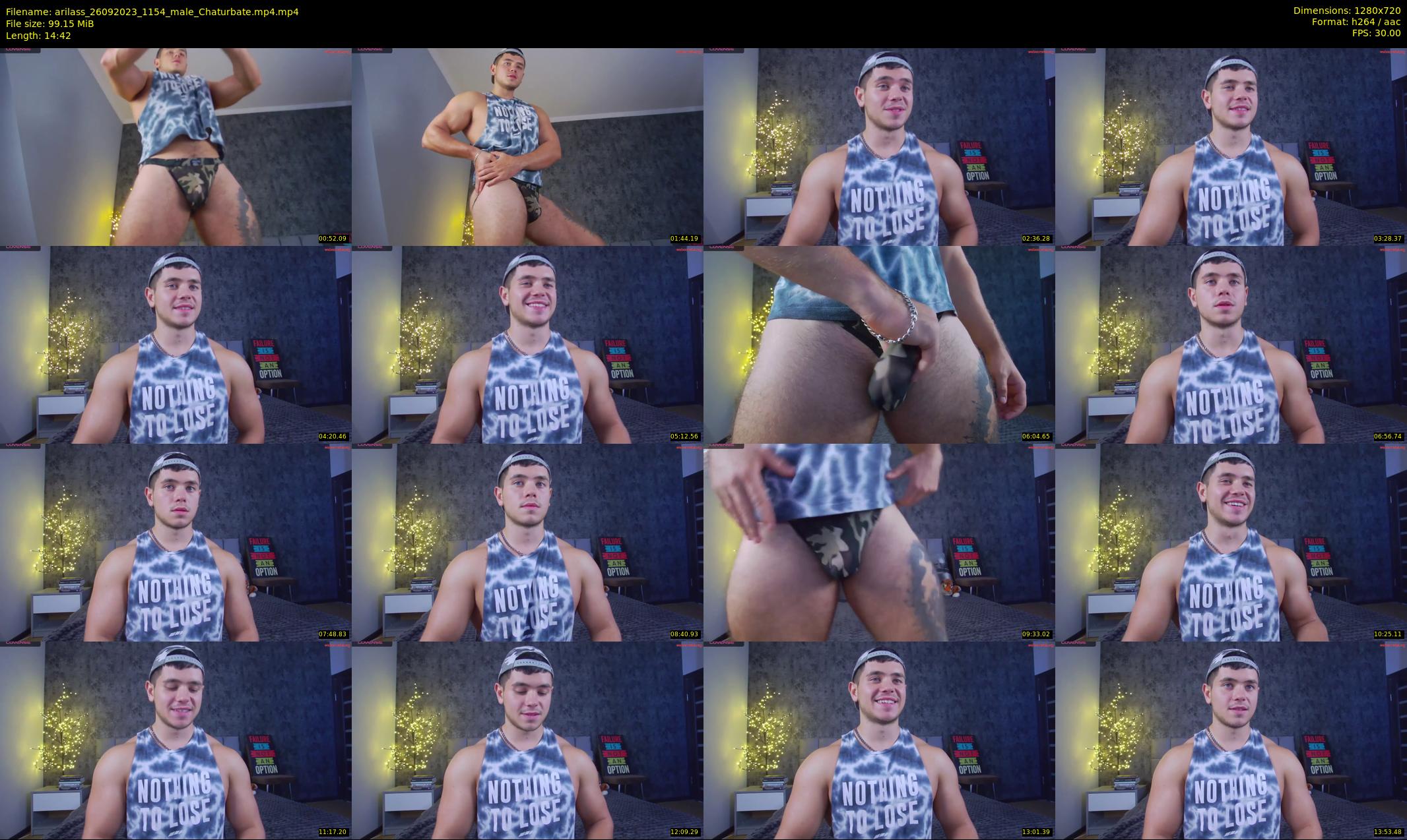 arilass — 15 minute Chaturbate male cam show recording, 720p, Sep 26, 2023