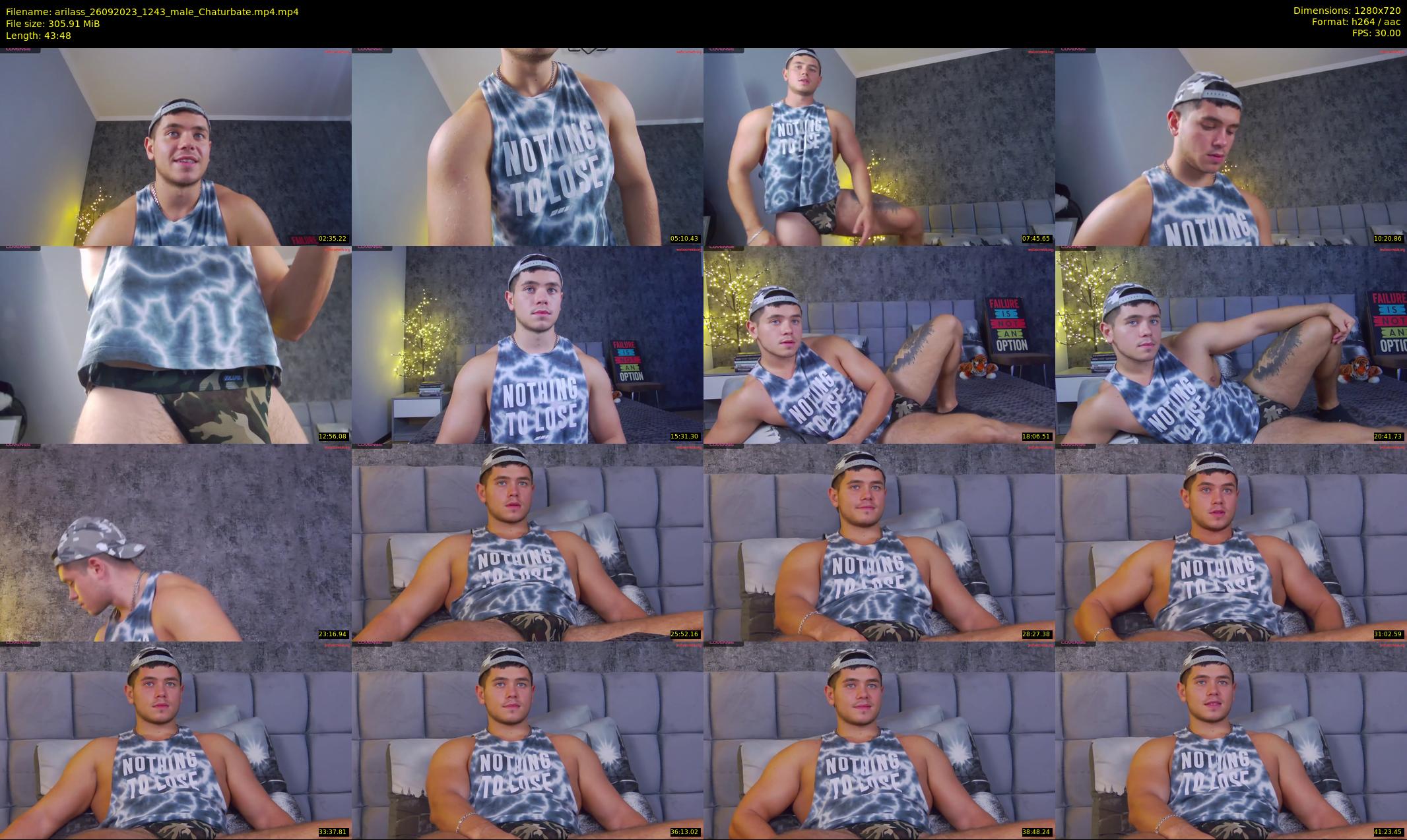 arilass — 44 minute Chaturbate male cam show recording, 720p, Sep 26, 2023