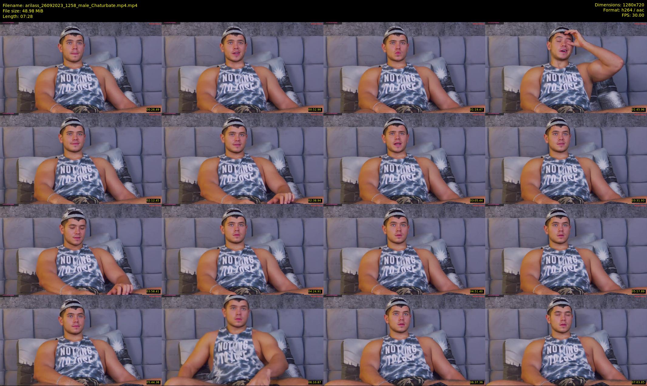 arilass — 8 minute Chaturbate male cam show recording, 720p, Sep 26, 2023